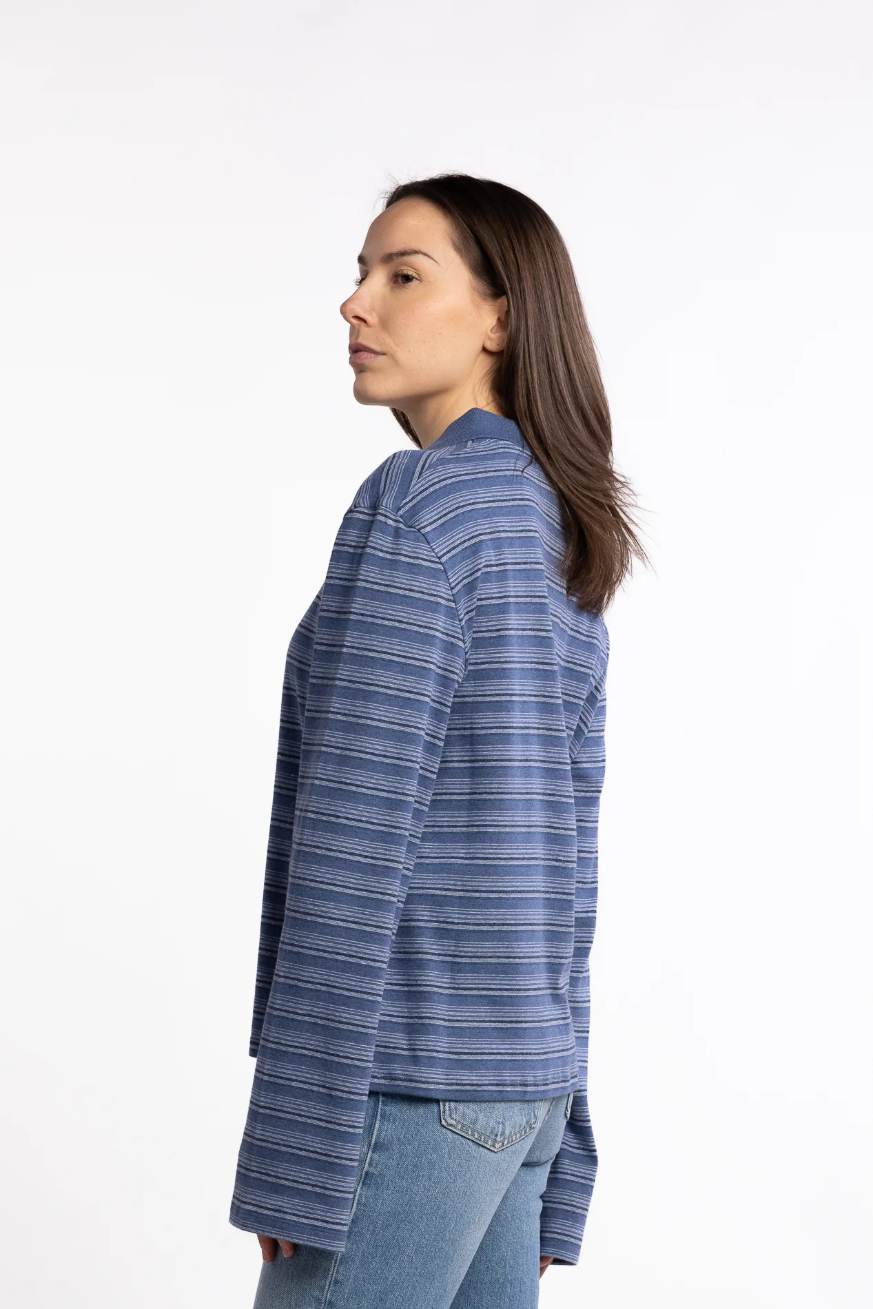 Sunny Polo- Blue Stripe - Image 4