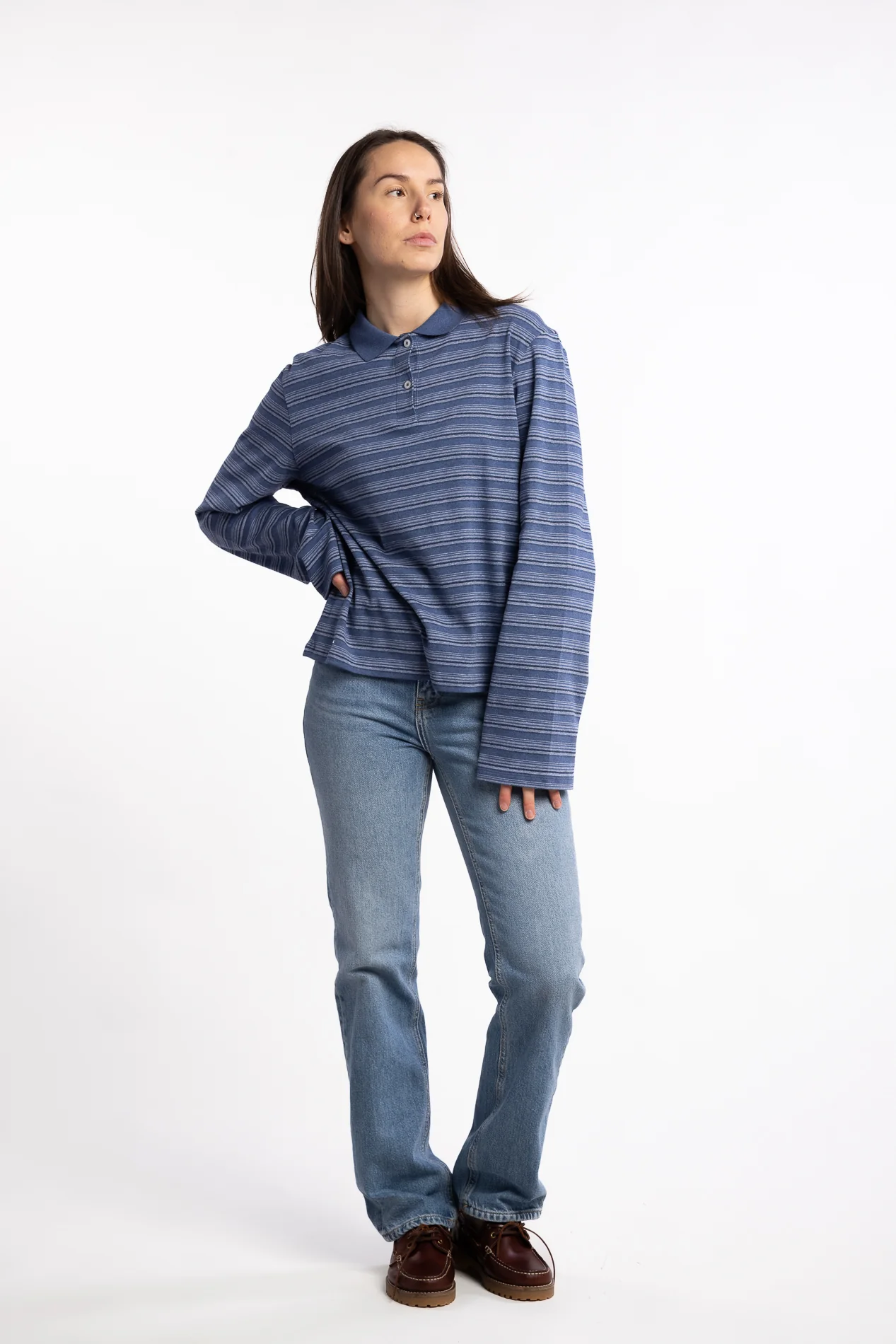 Sunny Polo- Blue Stripe - Image 7