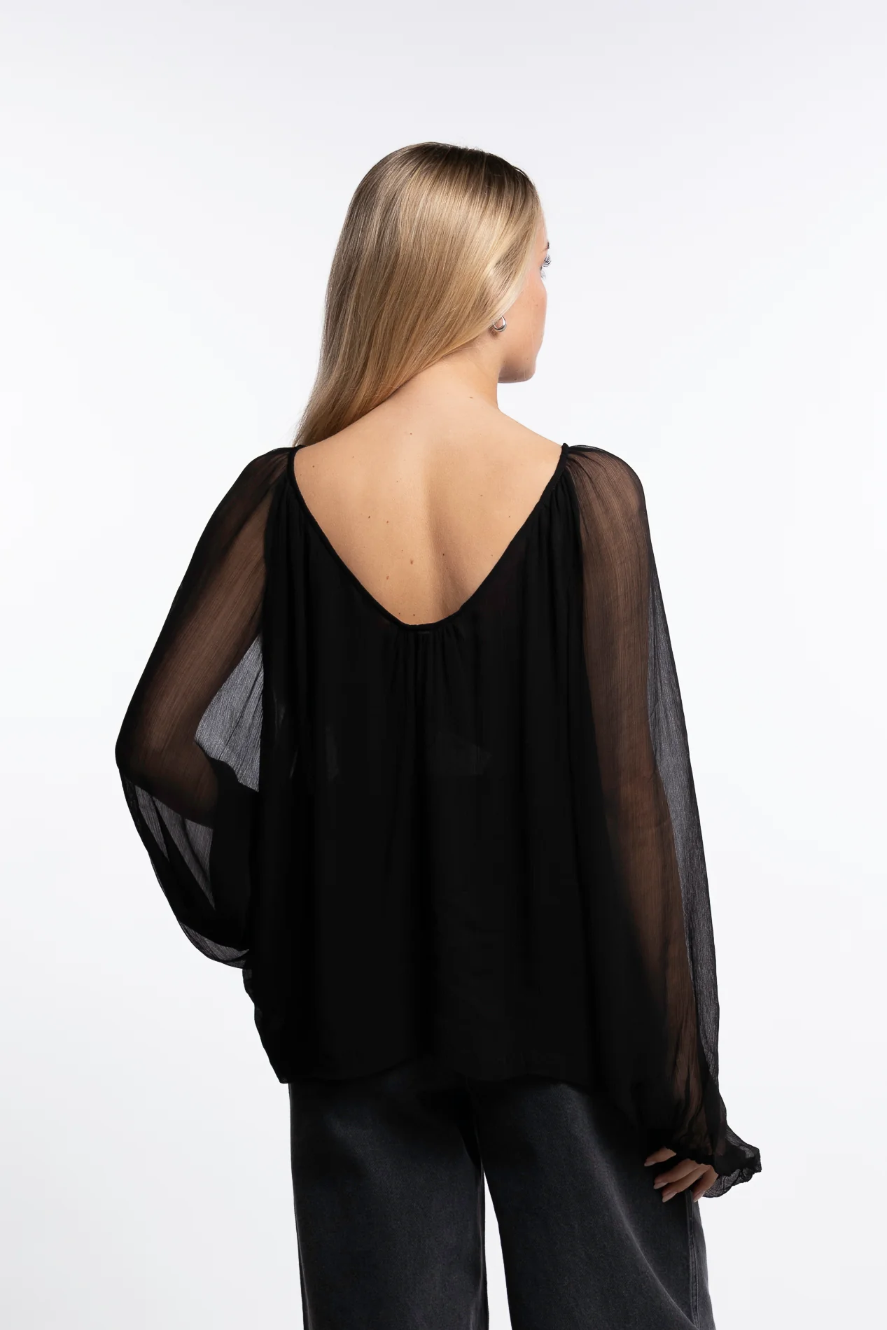 Uma Blouse- Black - Image 5