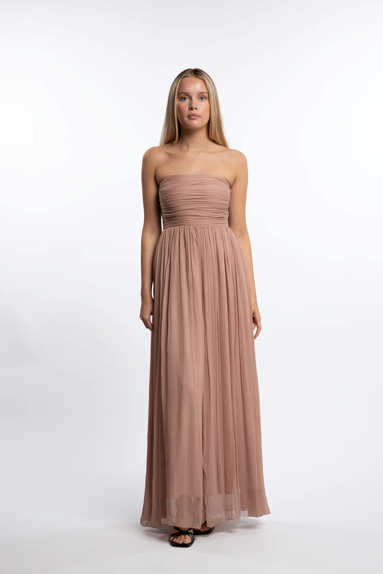 Amalfi Dress- Warm Taupe - Image 2