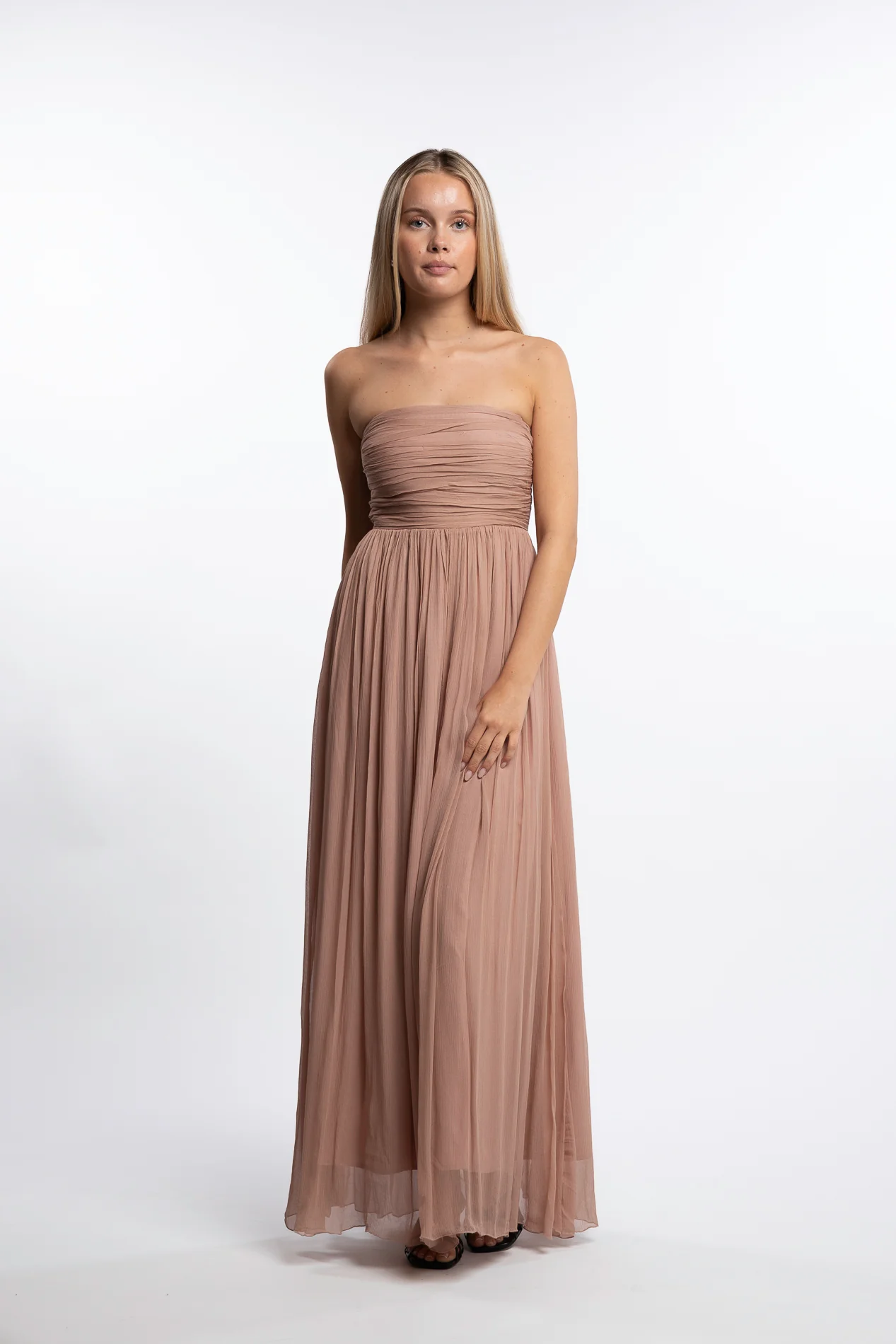 Amalfi Dress- Warm Taupe - Image 3