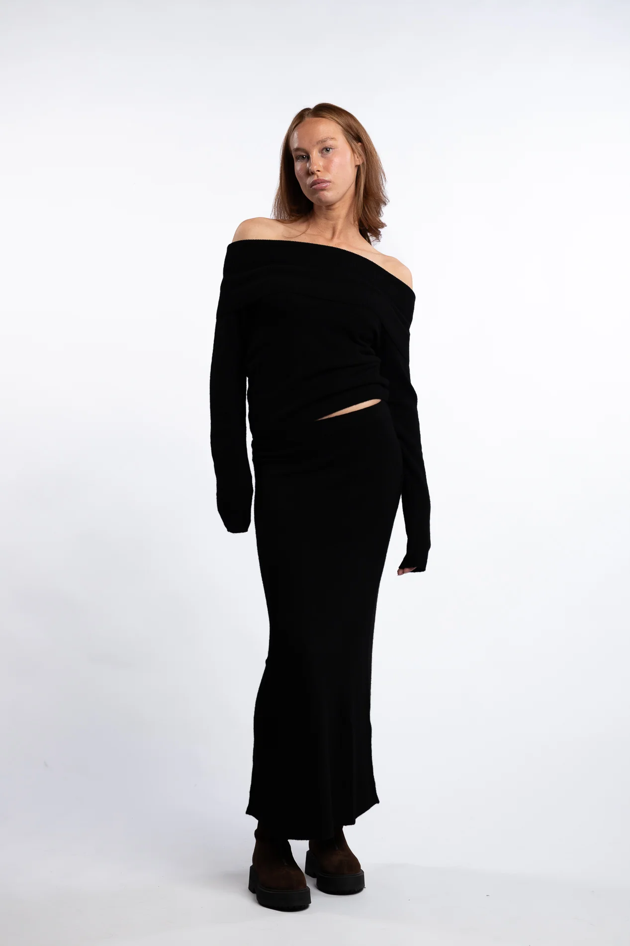 Jana Knit Skirt - Black - Image 4