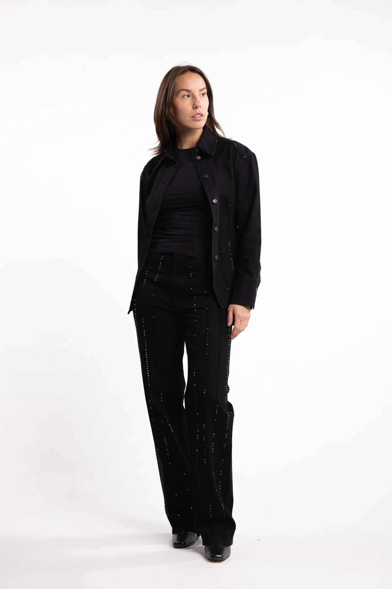 Luca Embellished - Black - Image 5