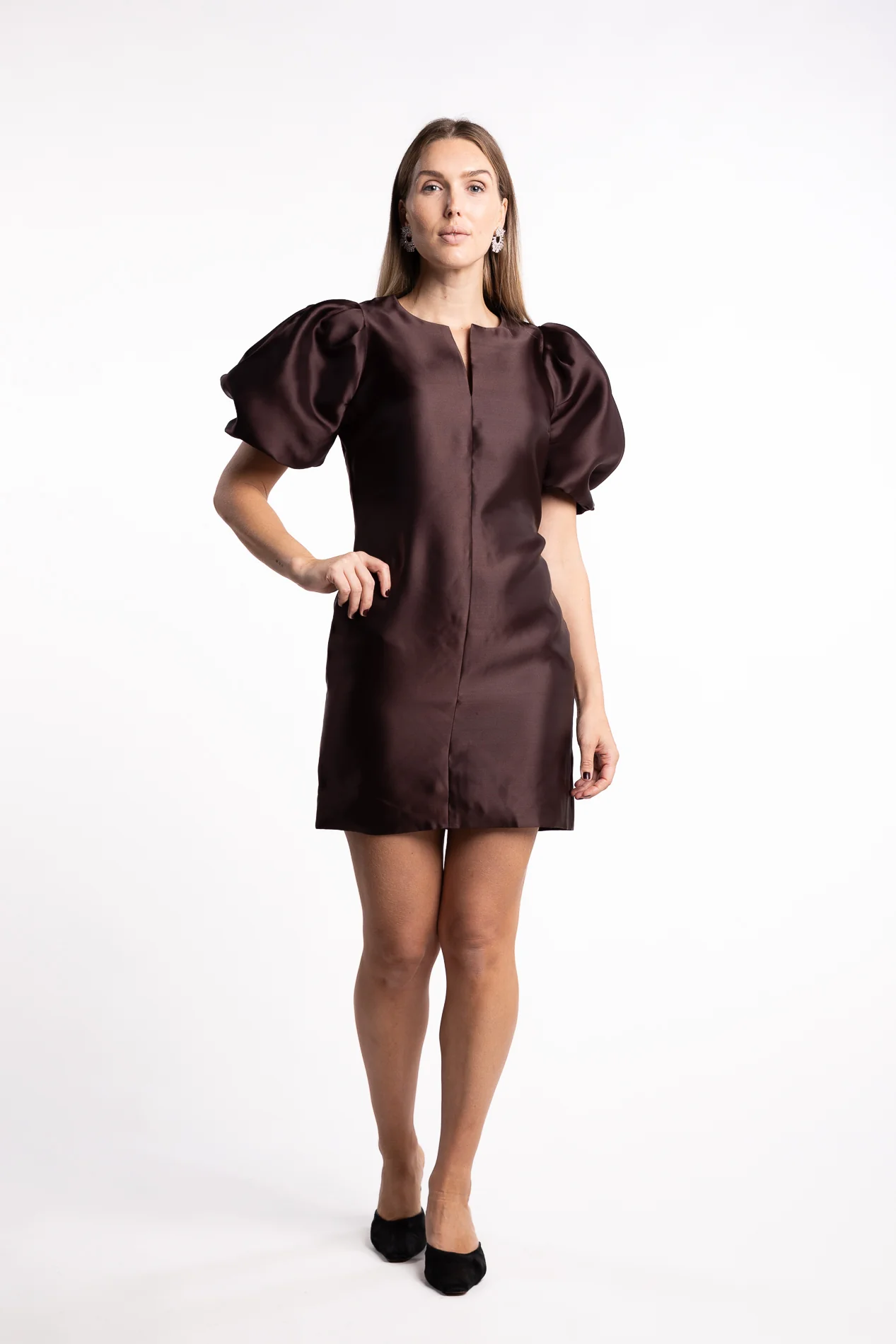 Rosie Dress - Dark Brown - Image 6