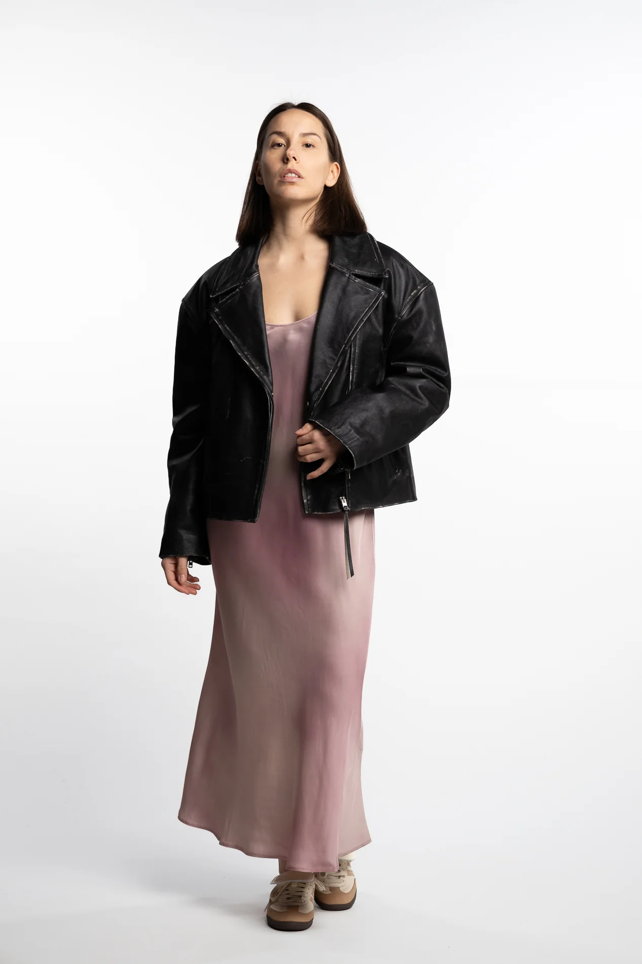 Leather Jacket- Black - Image 3