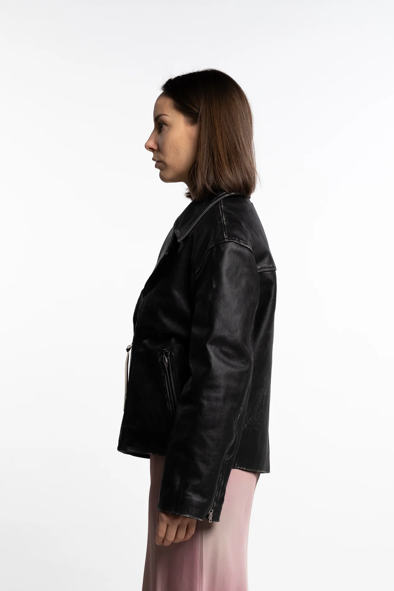 Leather Jacket- Black - Image 4