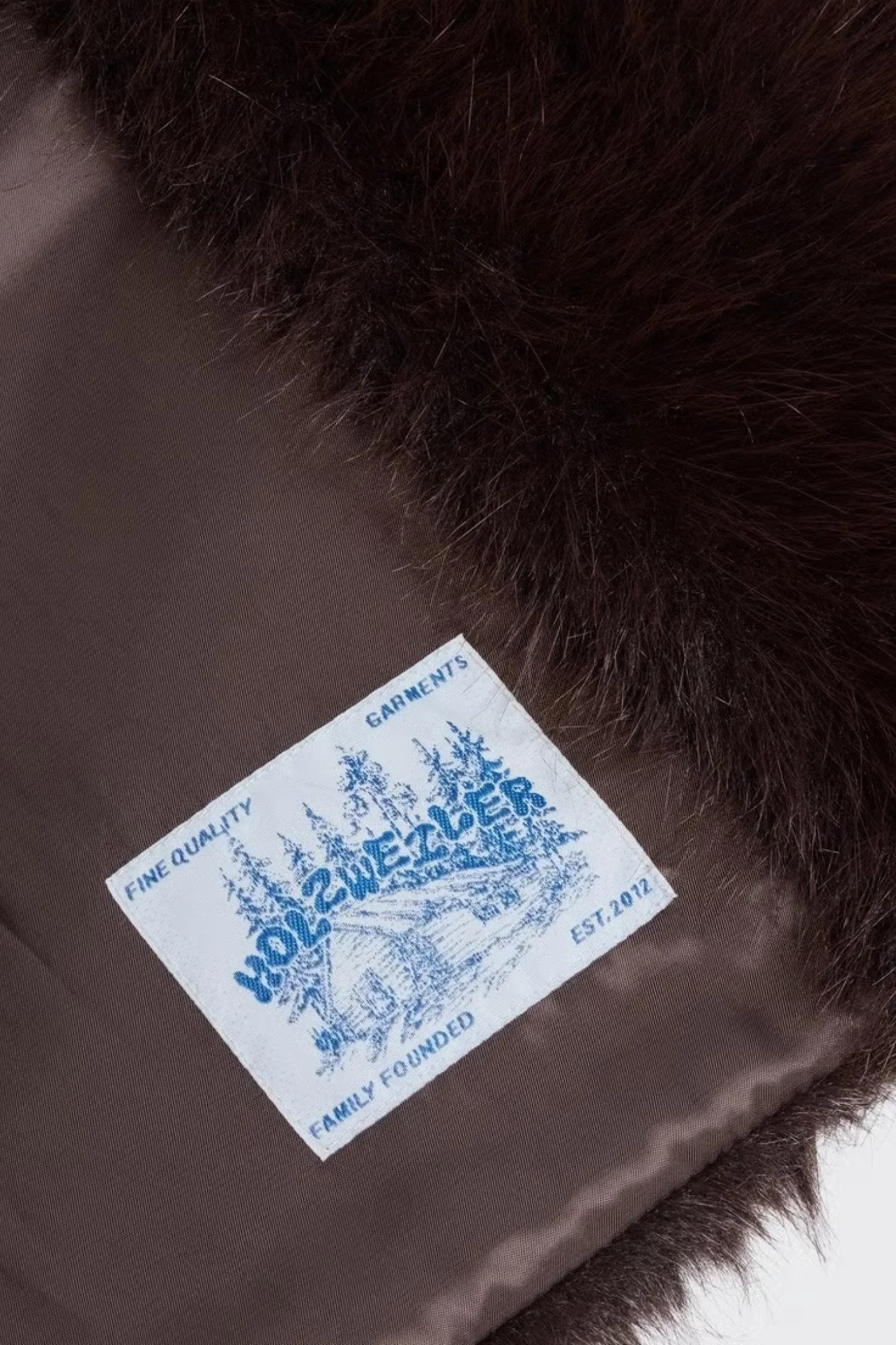 Furry Scarf - Dk. Brown - Image 2