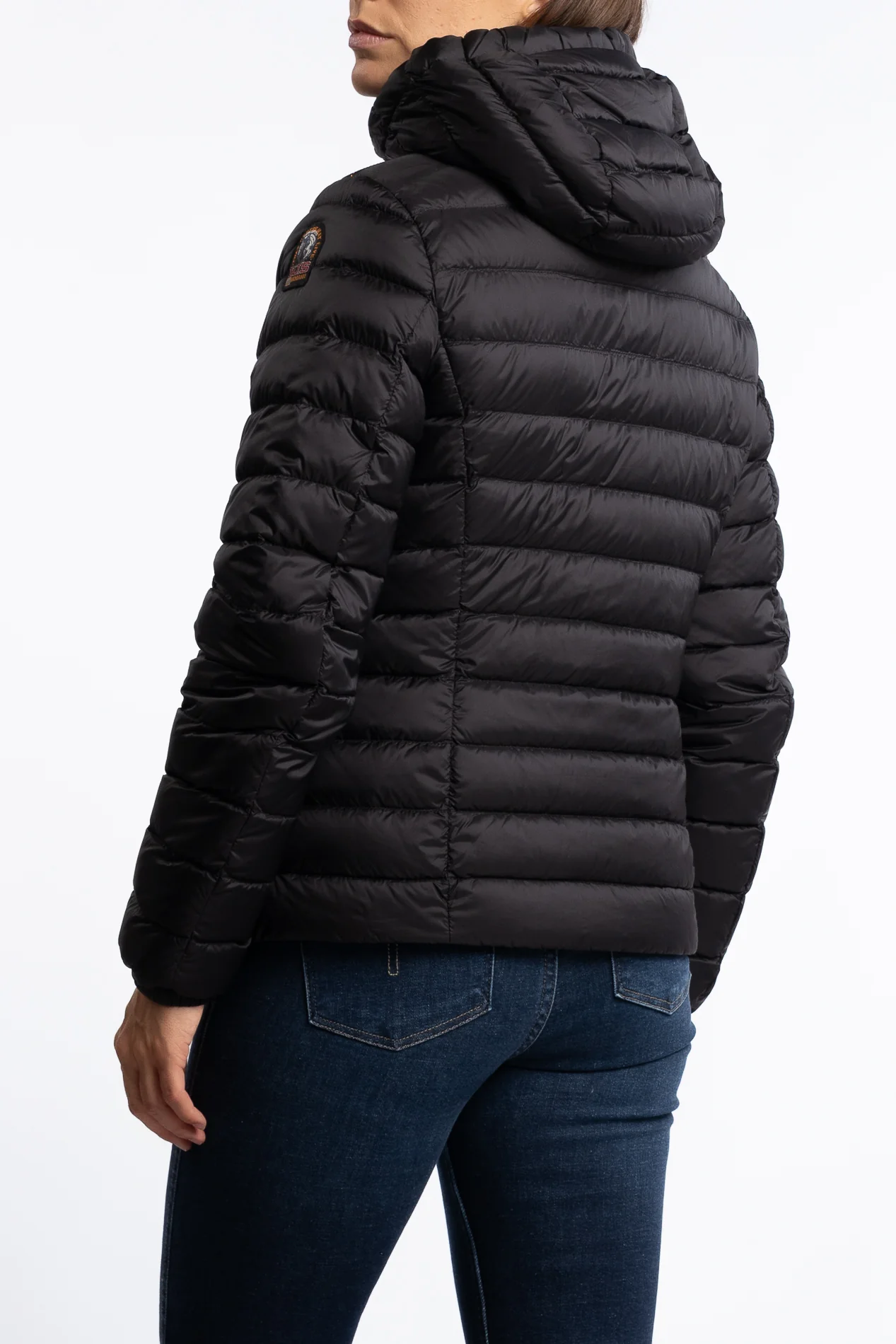 Genie Hooded Down Jacket - Black - Image 2