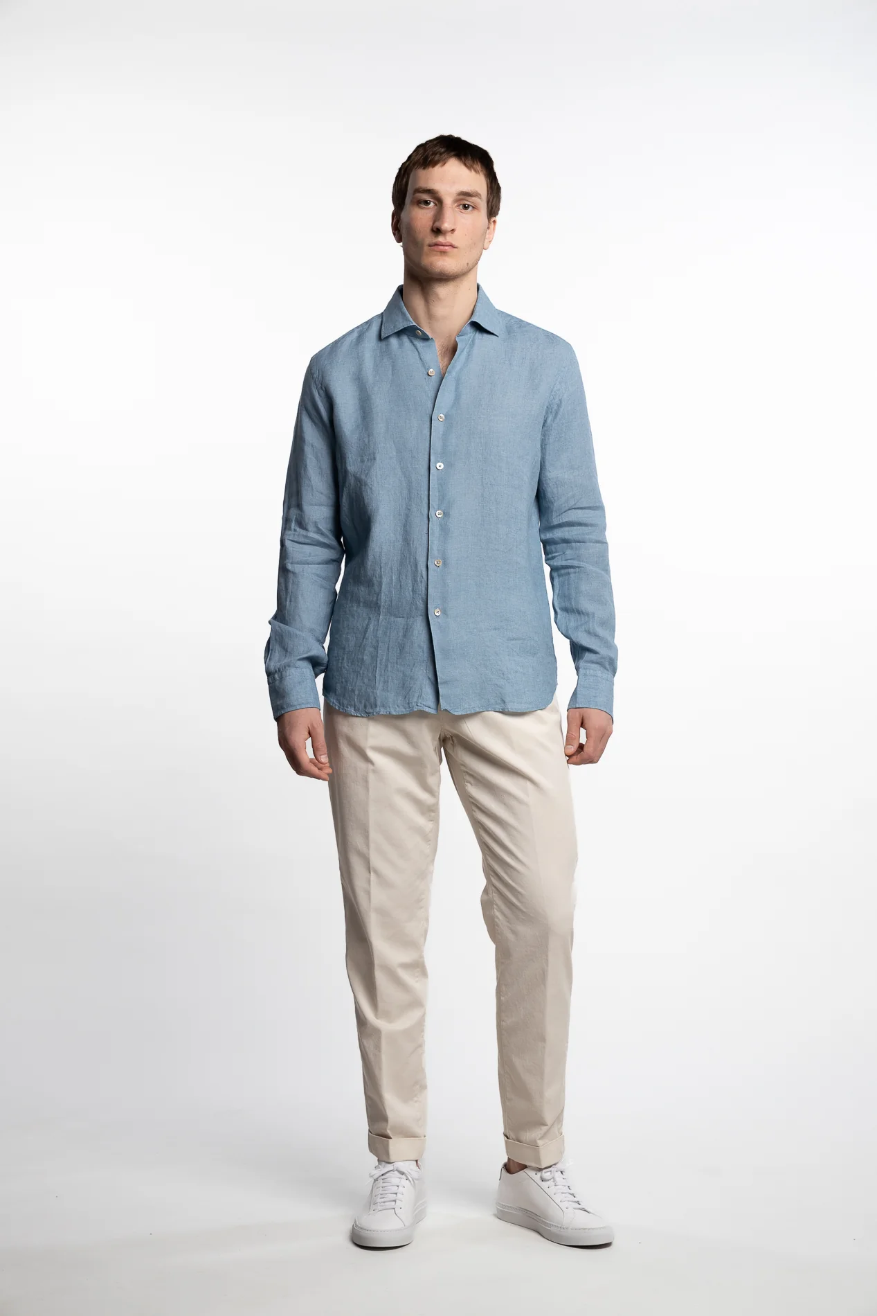 Linen Shirt Blue - Image 5