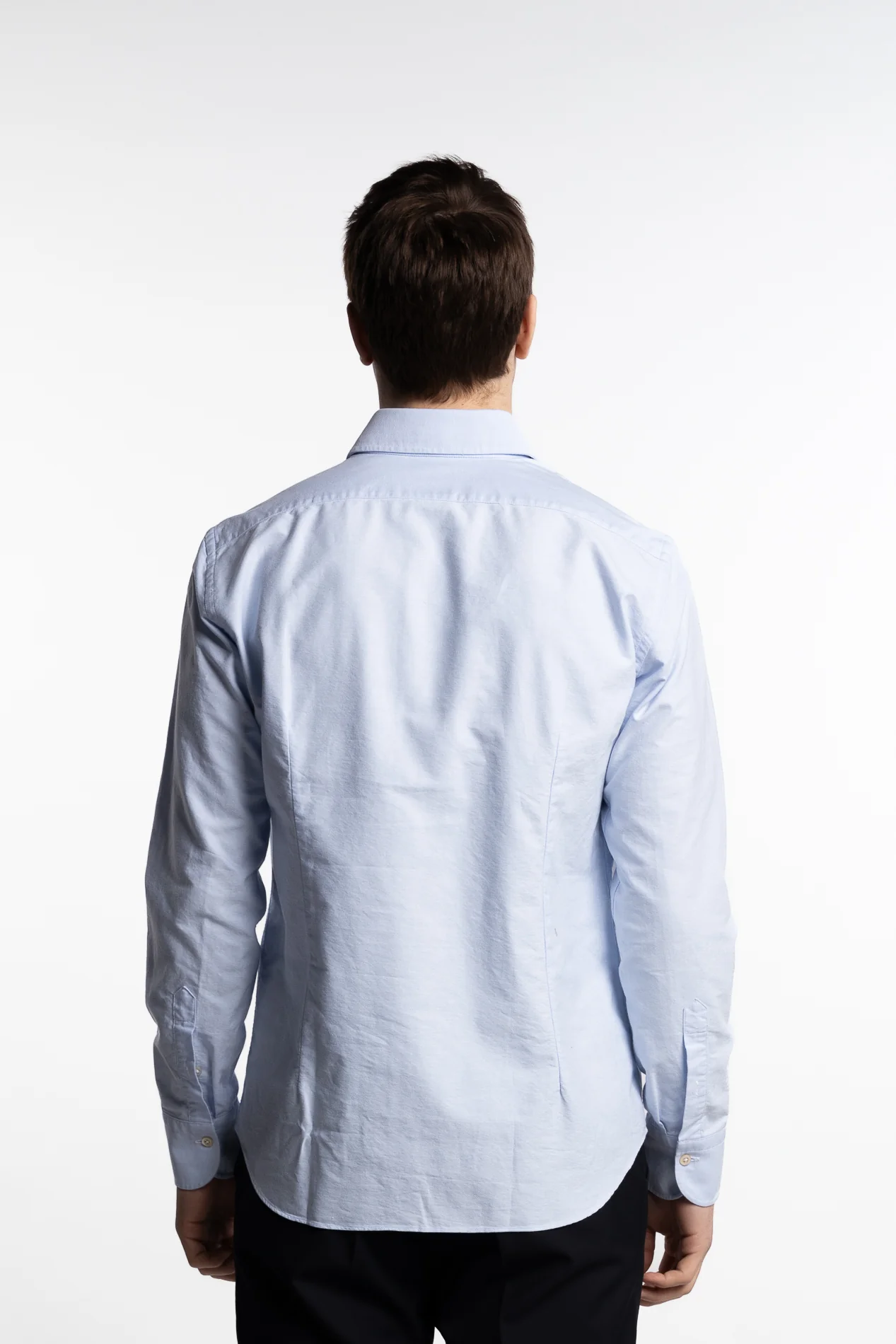 Cotton Oxford Shirt Light Blue - Image 4