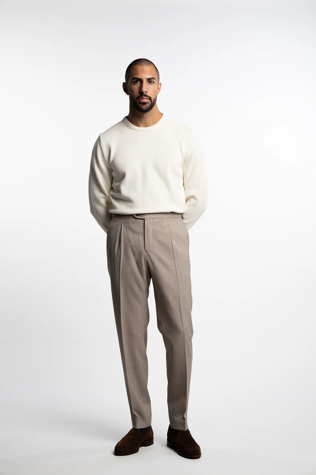 Prato Regular Fit Trousers Brown Desert - Image 2