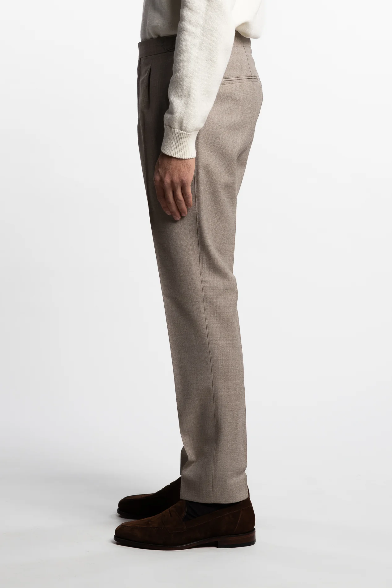 Prato Regular Fit Trousers Brown Desert - Image 4