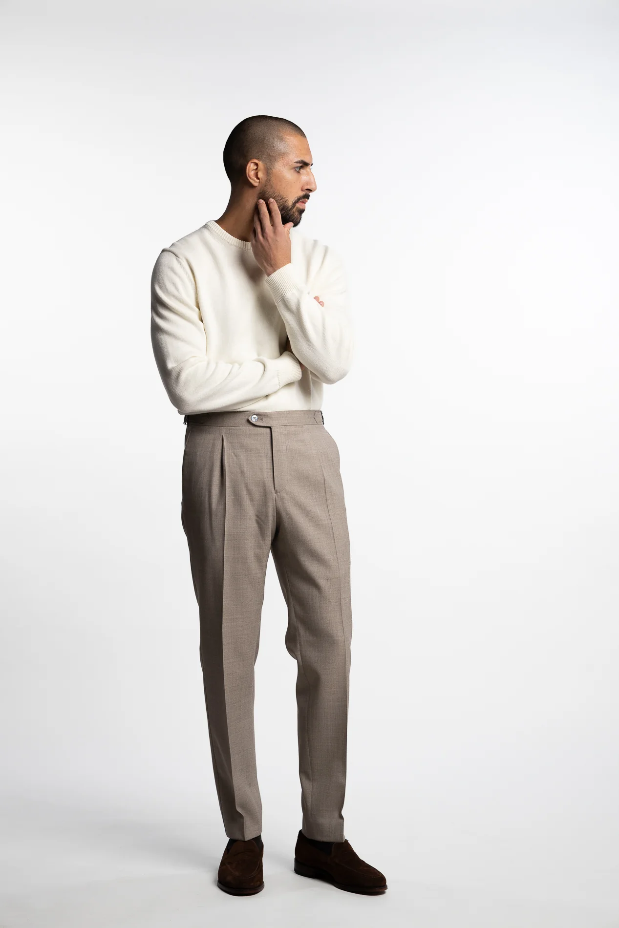 Prato Regular Fit Trousers Brown Desert - Image 7