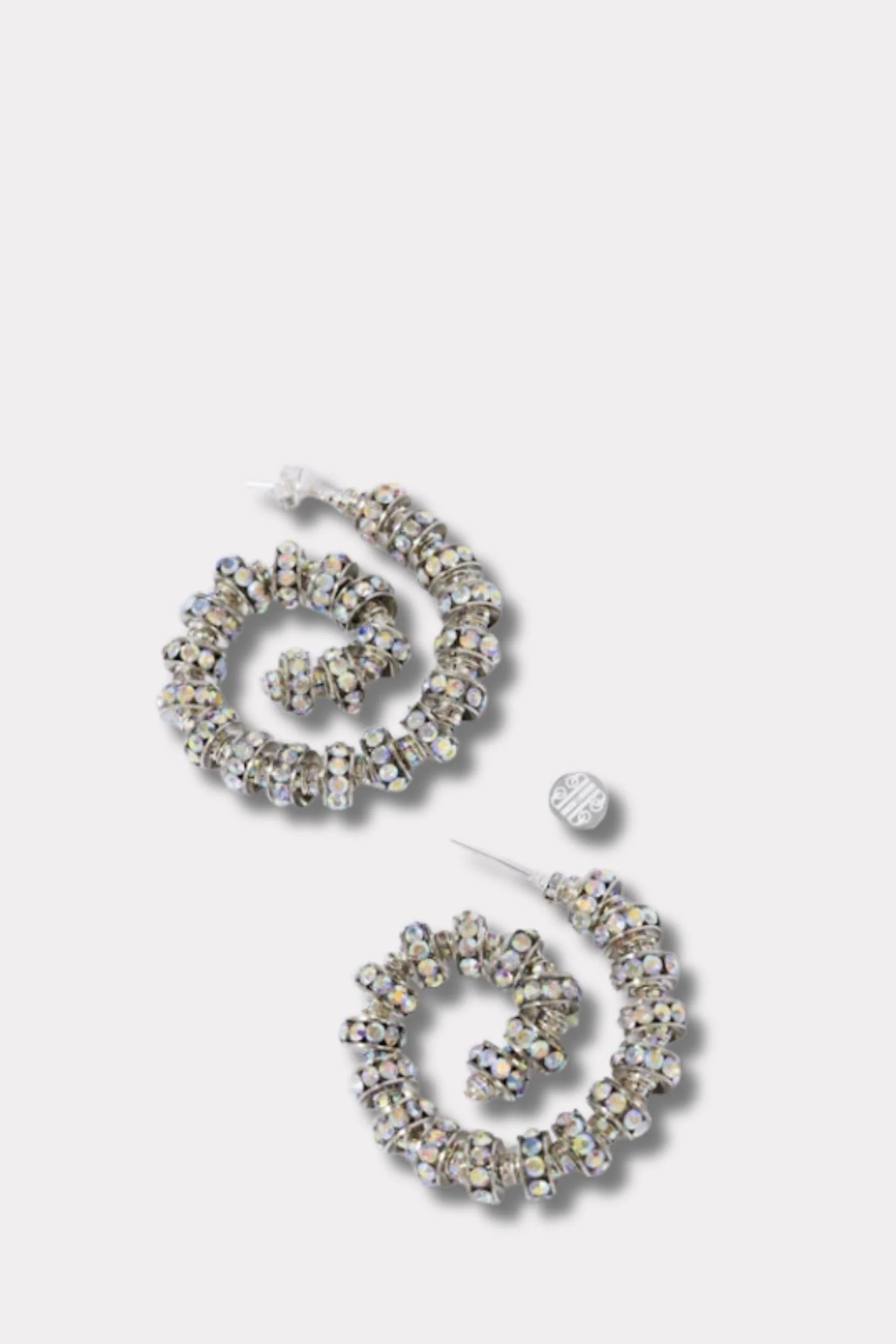 Spiral Hoops- Silver - Image 3