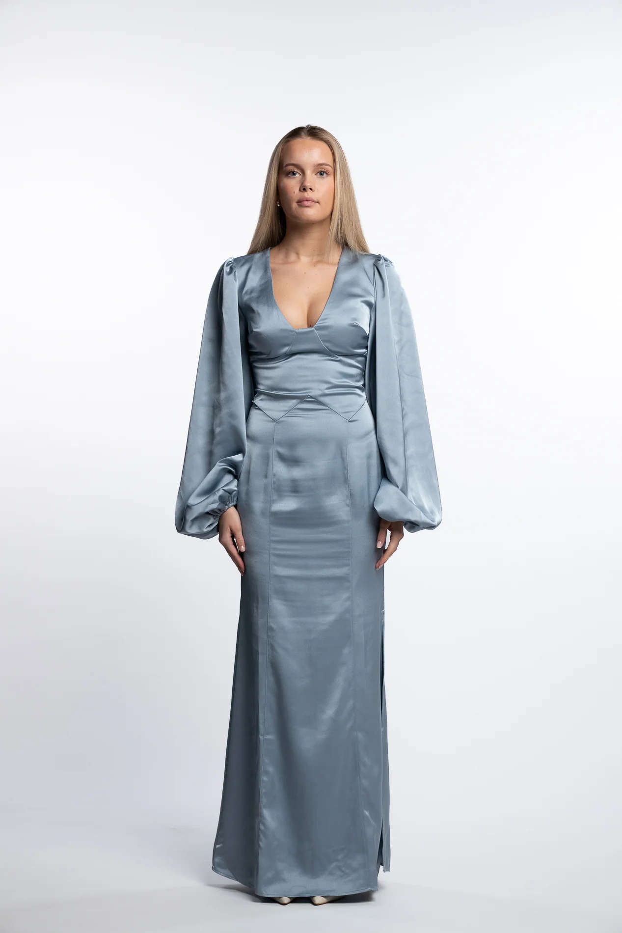 Andora Maxi Dress- Light Blue - Image 5