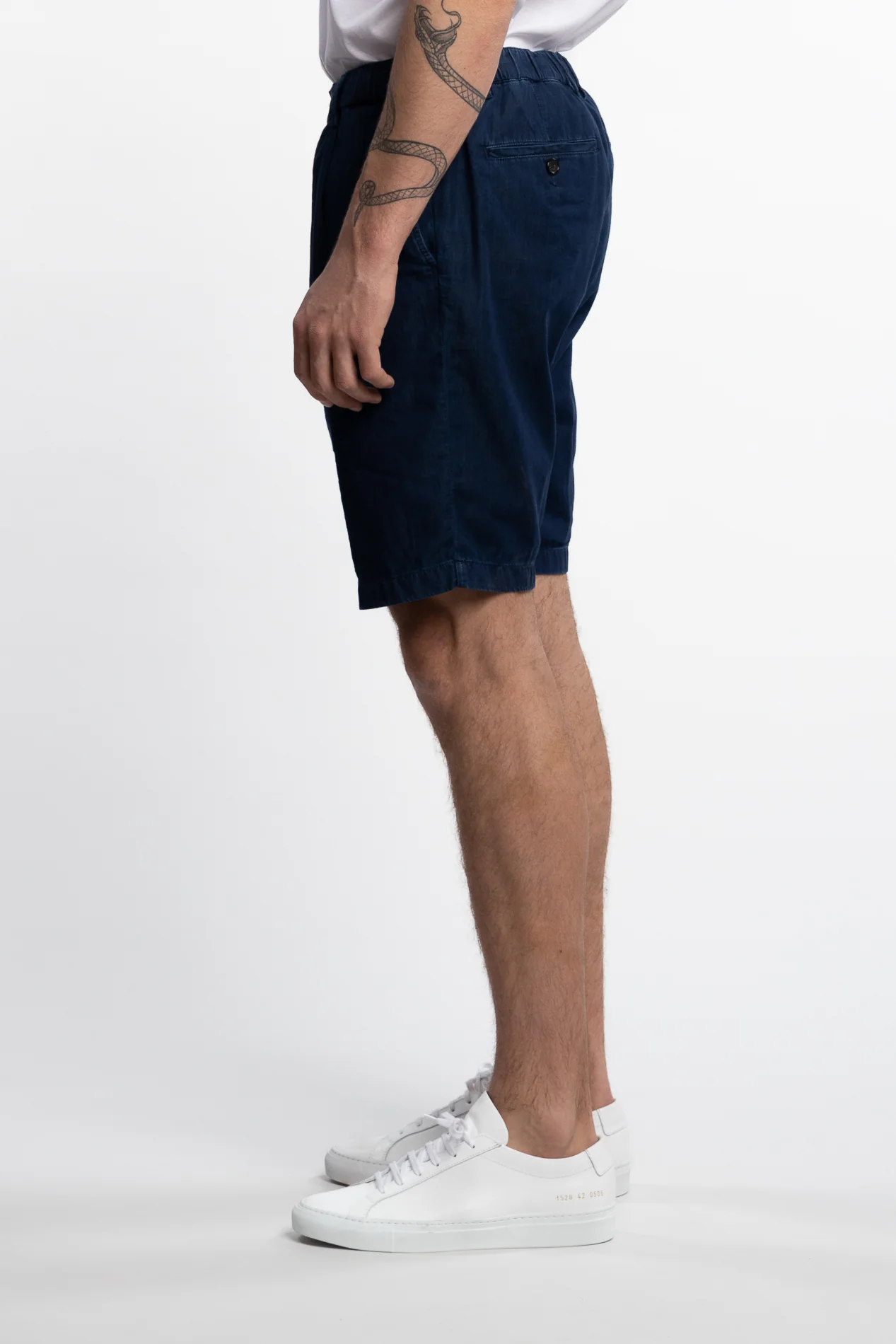 Giza Cotton Light Denim Bermuda Shorts - Image 3