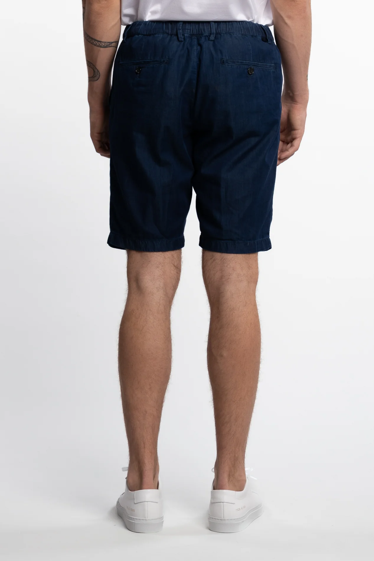 Giza Cotton Light Denim Bermuda Shorts - Image 4