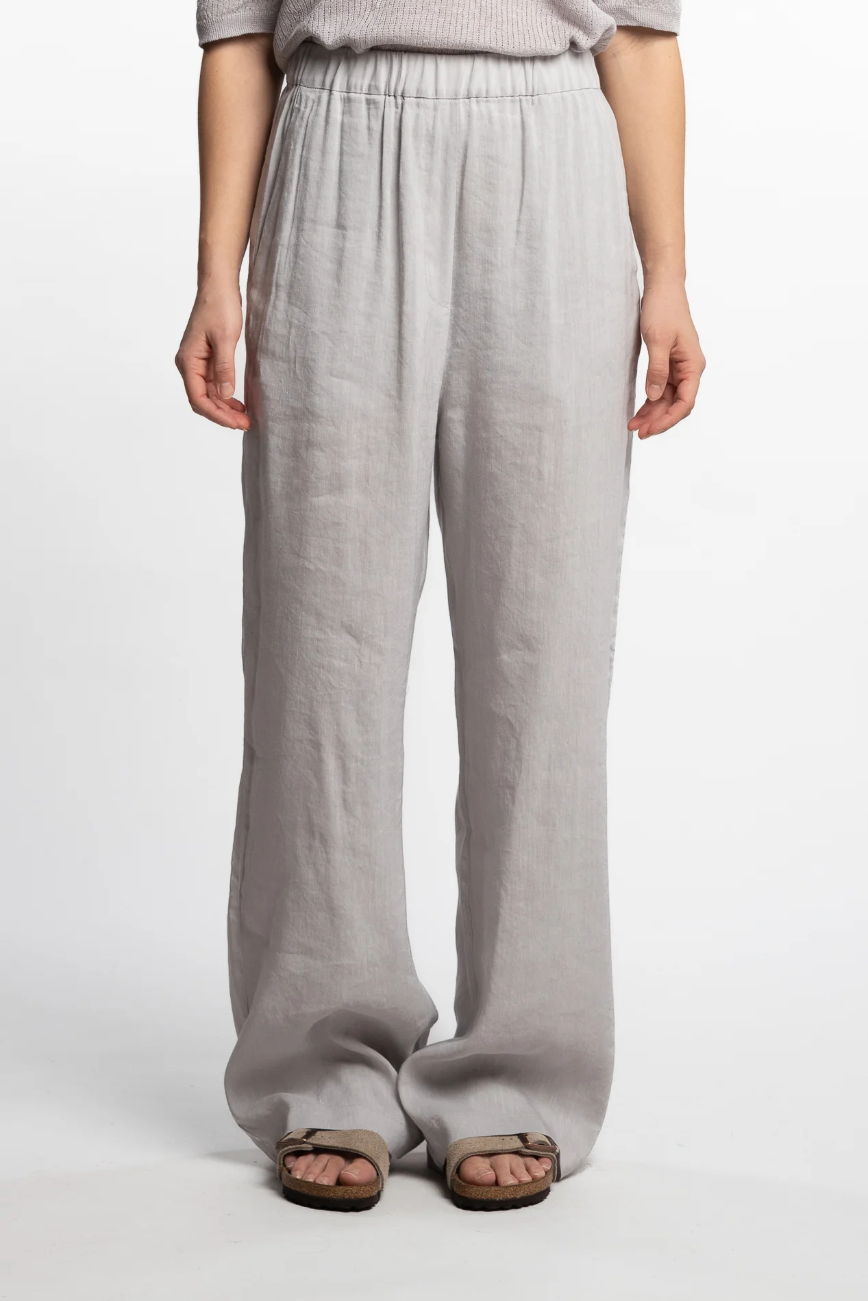 Trousers Mariano Leize- Argento - Image 2