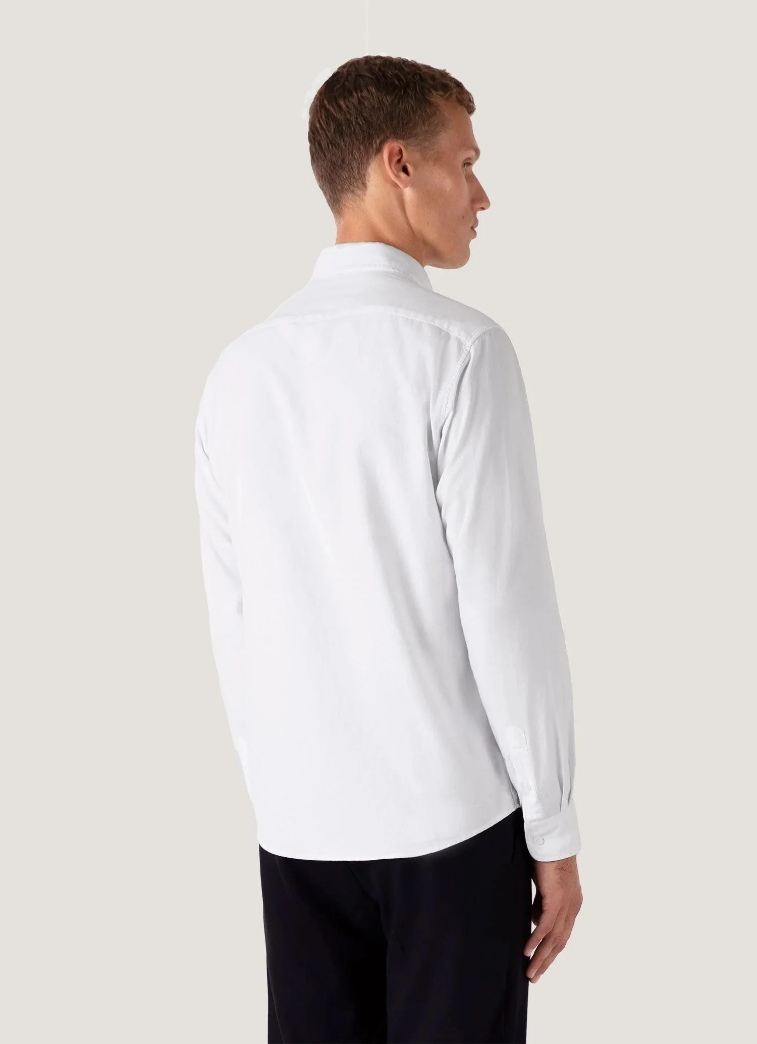 Button Down Oxford Shirt White - Image 4