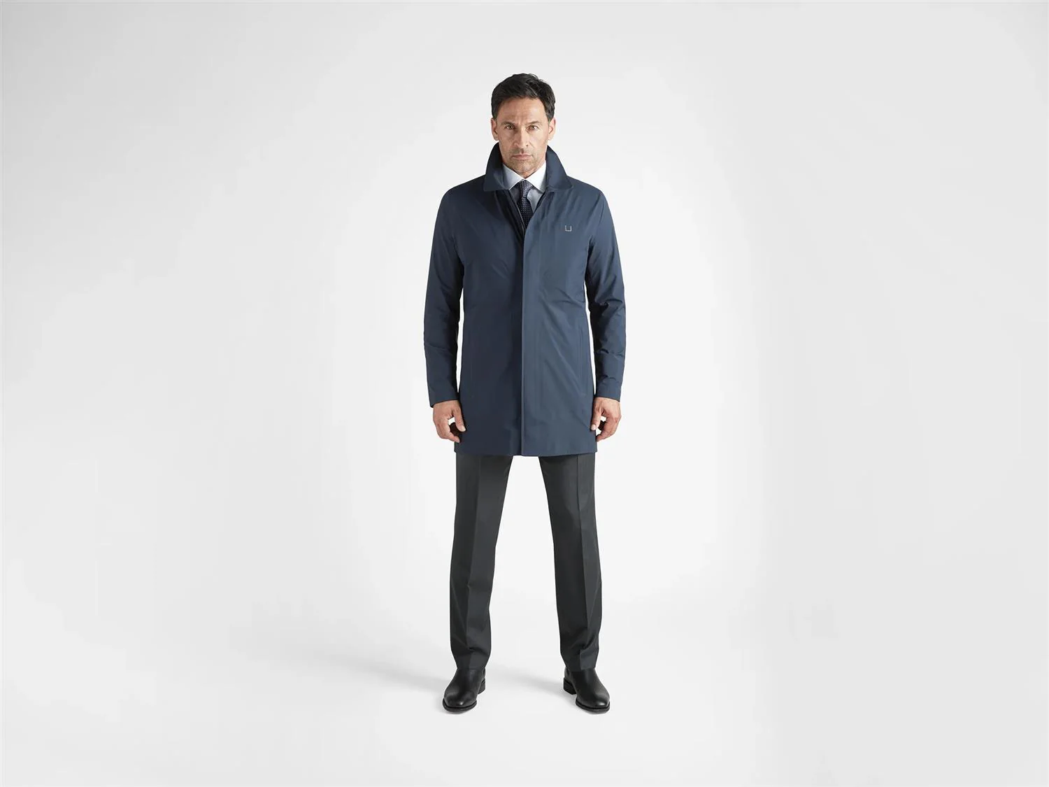 Sky Fall Coat Navy - Image 2