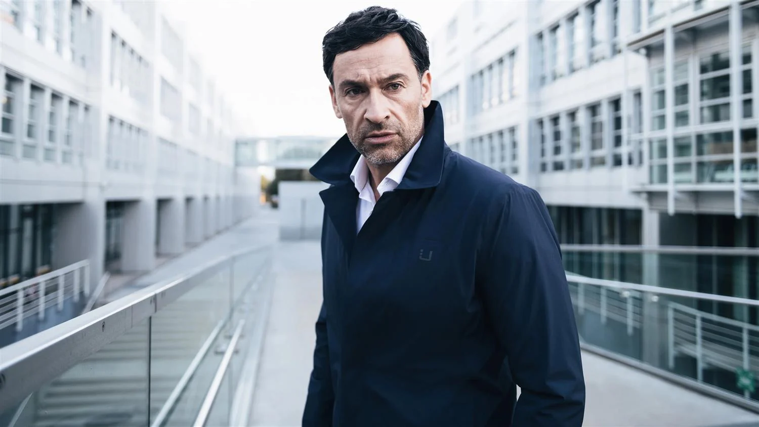 Sky Fall Coat Navy - Image 3