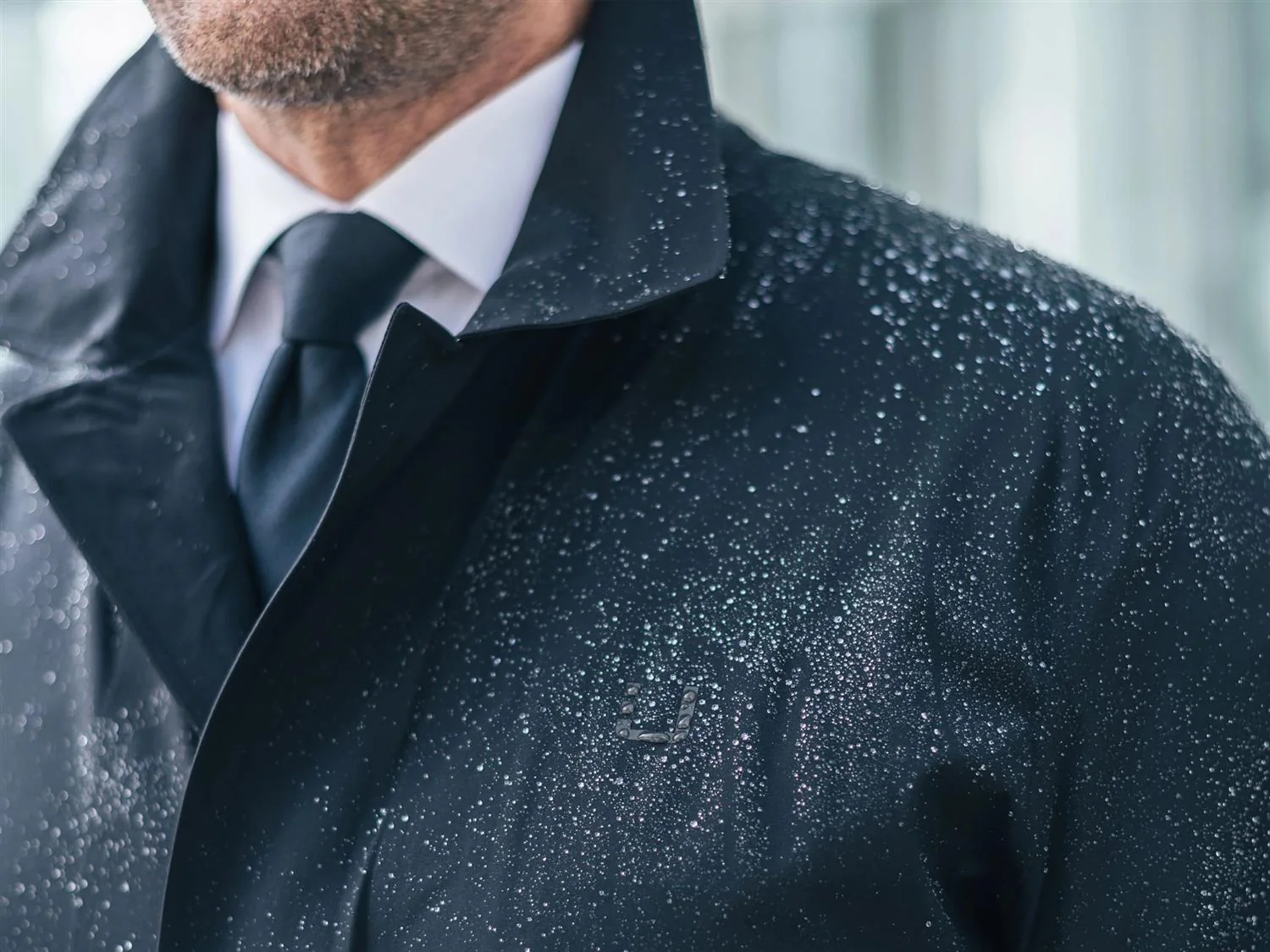 Sky Fall Coat Navy - Image 4