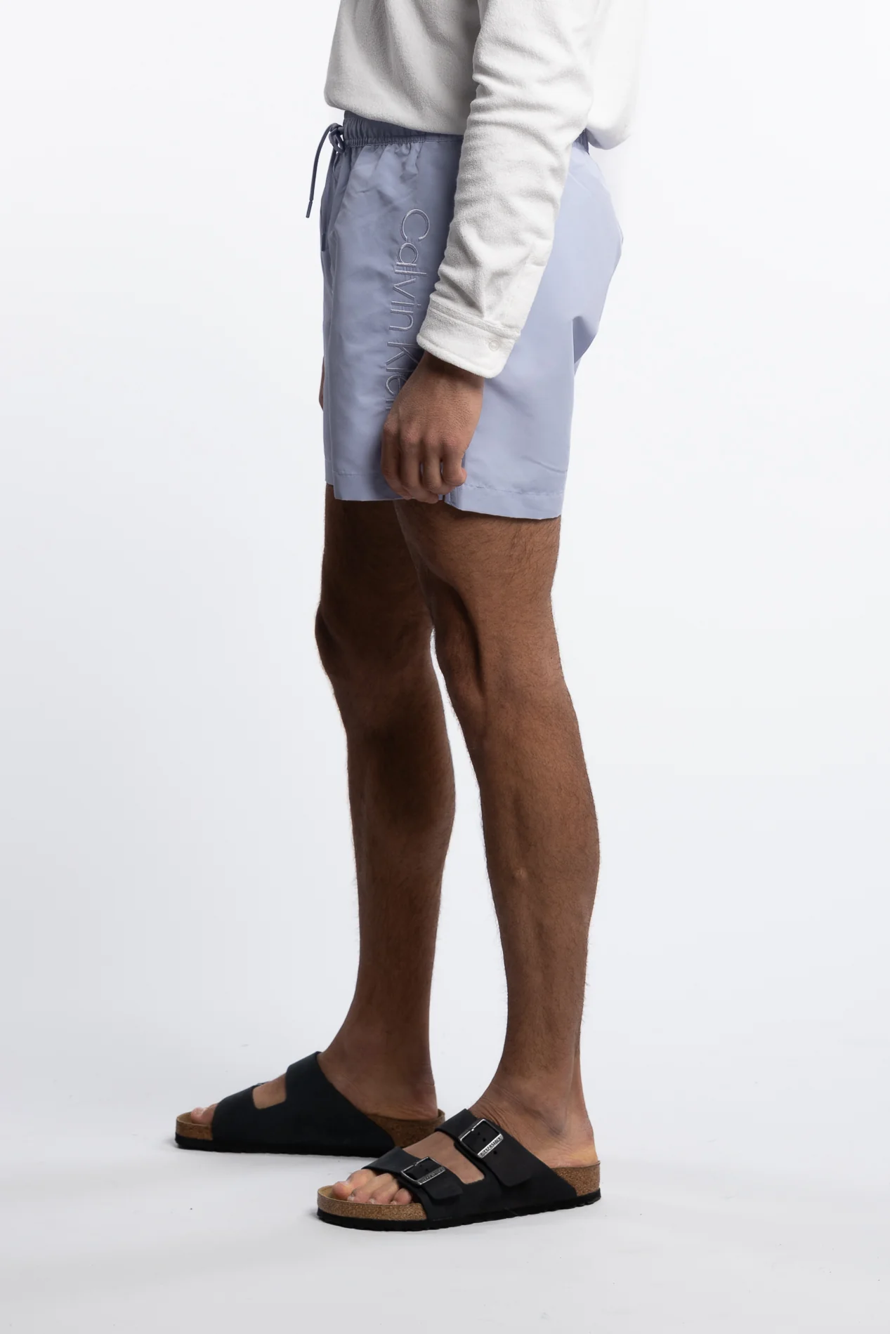 Medium Drawstring Swim Shorts Dusty Cornflower - Image 2