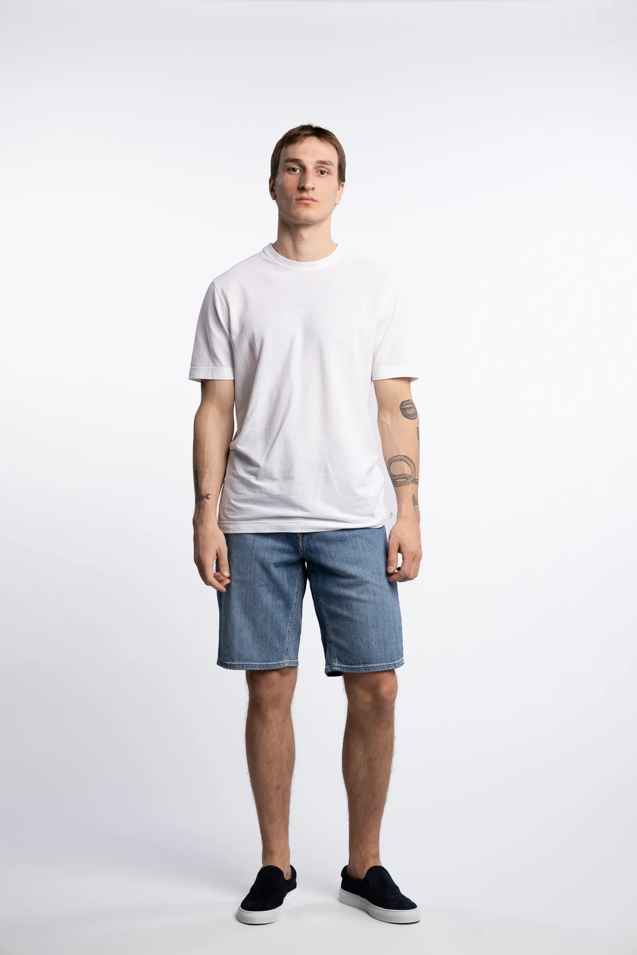 Grover Regular Fit Cotton/Stretch Shorts Light Blue - Image 5
