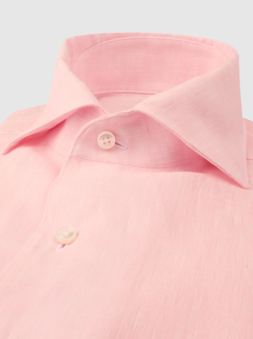 Slimline 1899 Linen Shirt Light Pink - Image 2