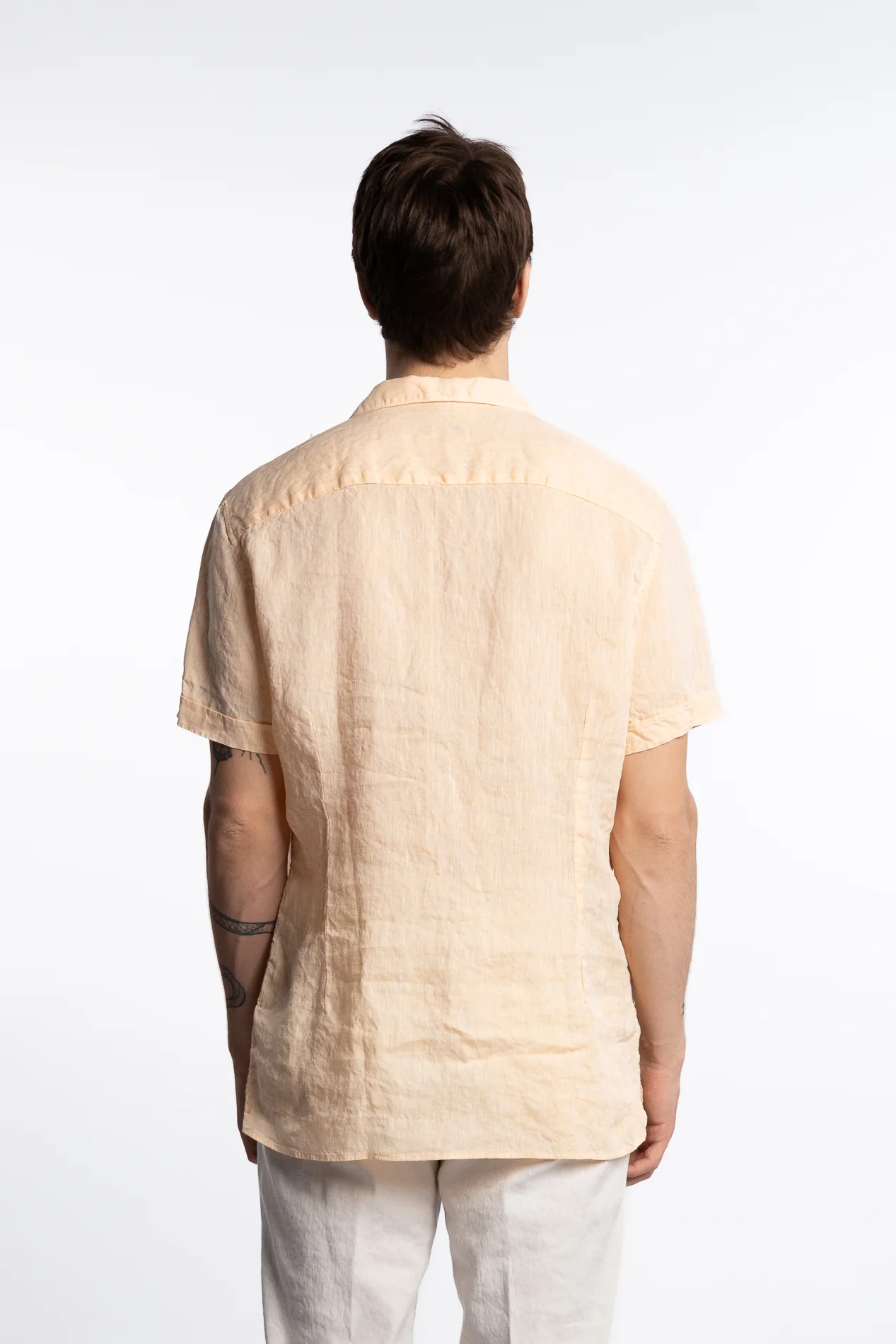 Fitted Body Linen Shortsleeve Shirt - Image 5