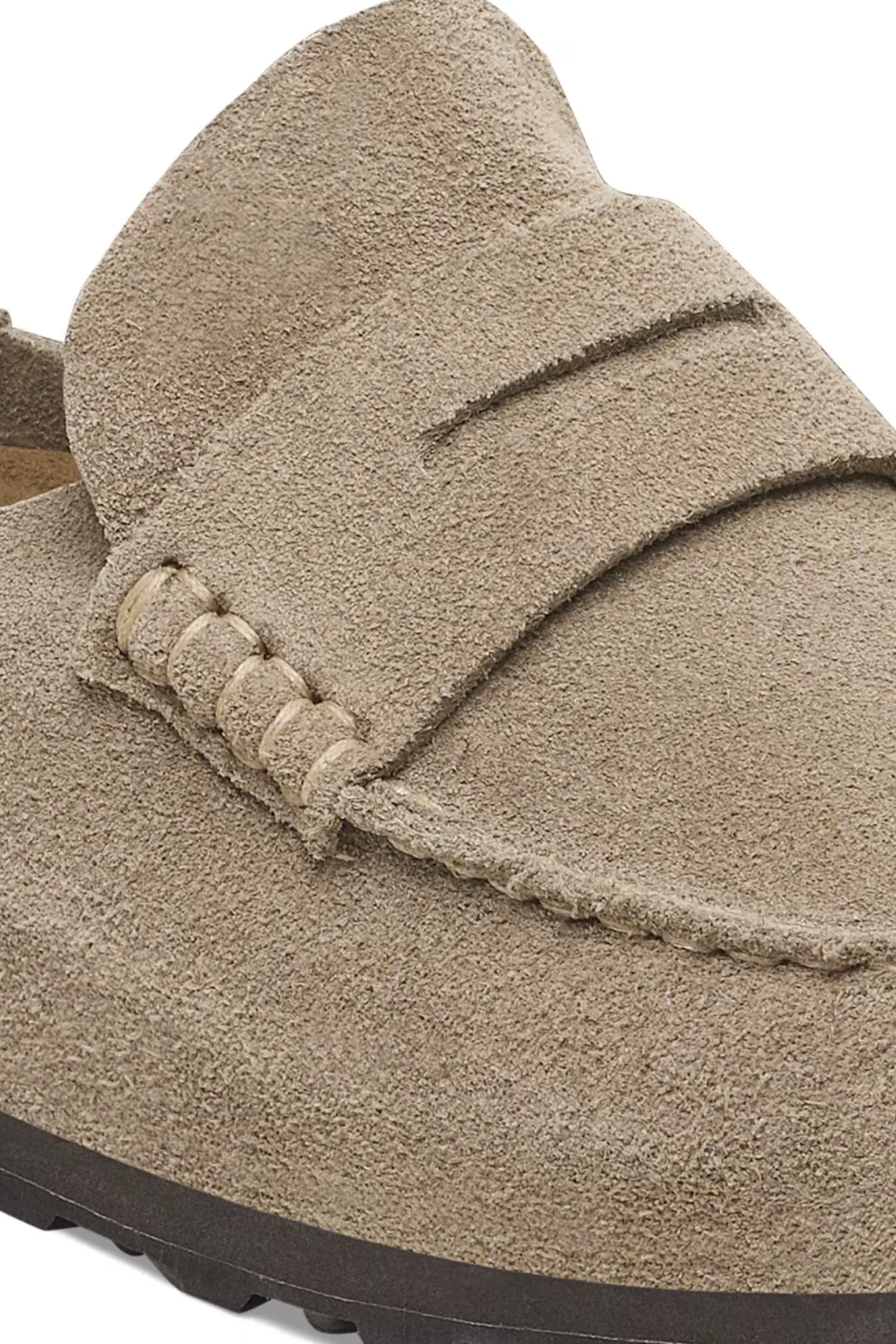 Men's Naples Wrapped Suede Leather Taupe - Image 5