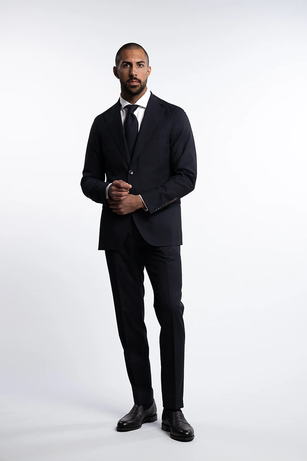 Ego Slim Fit Wool Blazer Dark Navy - Image 4