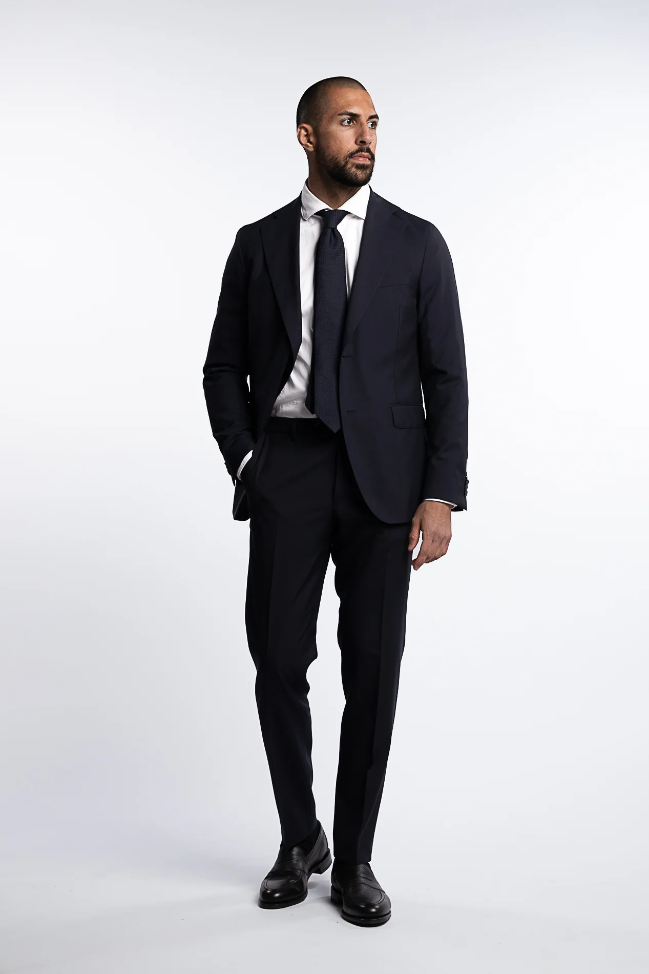Ego Slim Fit Wool Blazer Dark Navy - Image 5