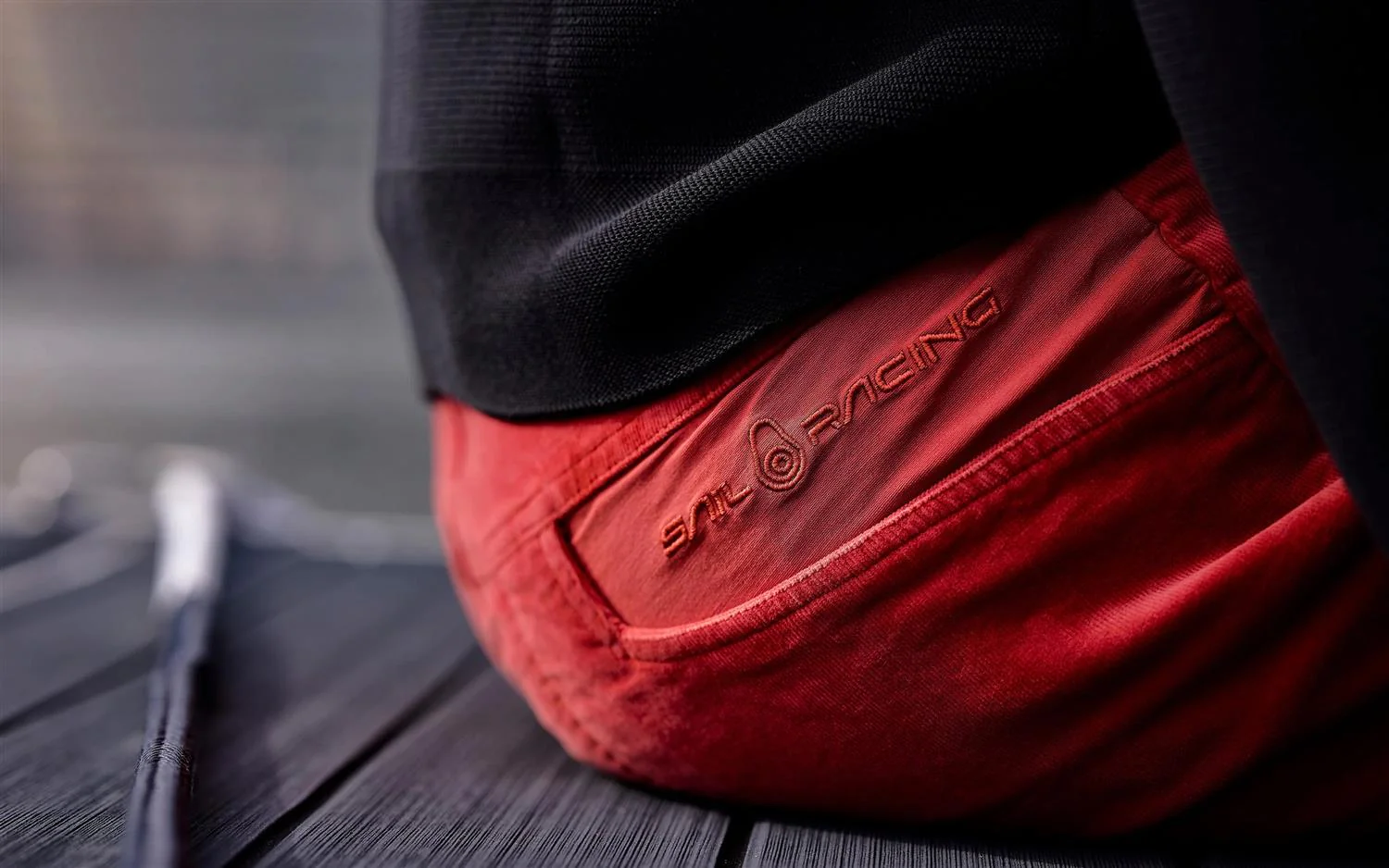 Grinder Corduroy Shorts Red Crimson - Image 3