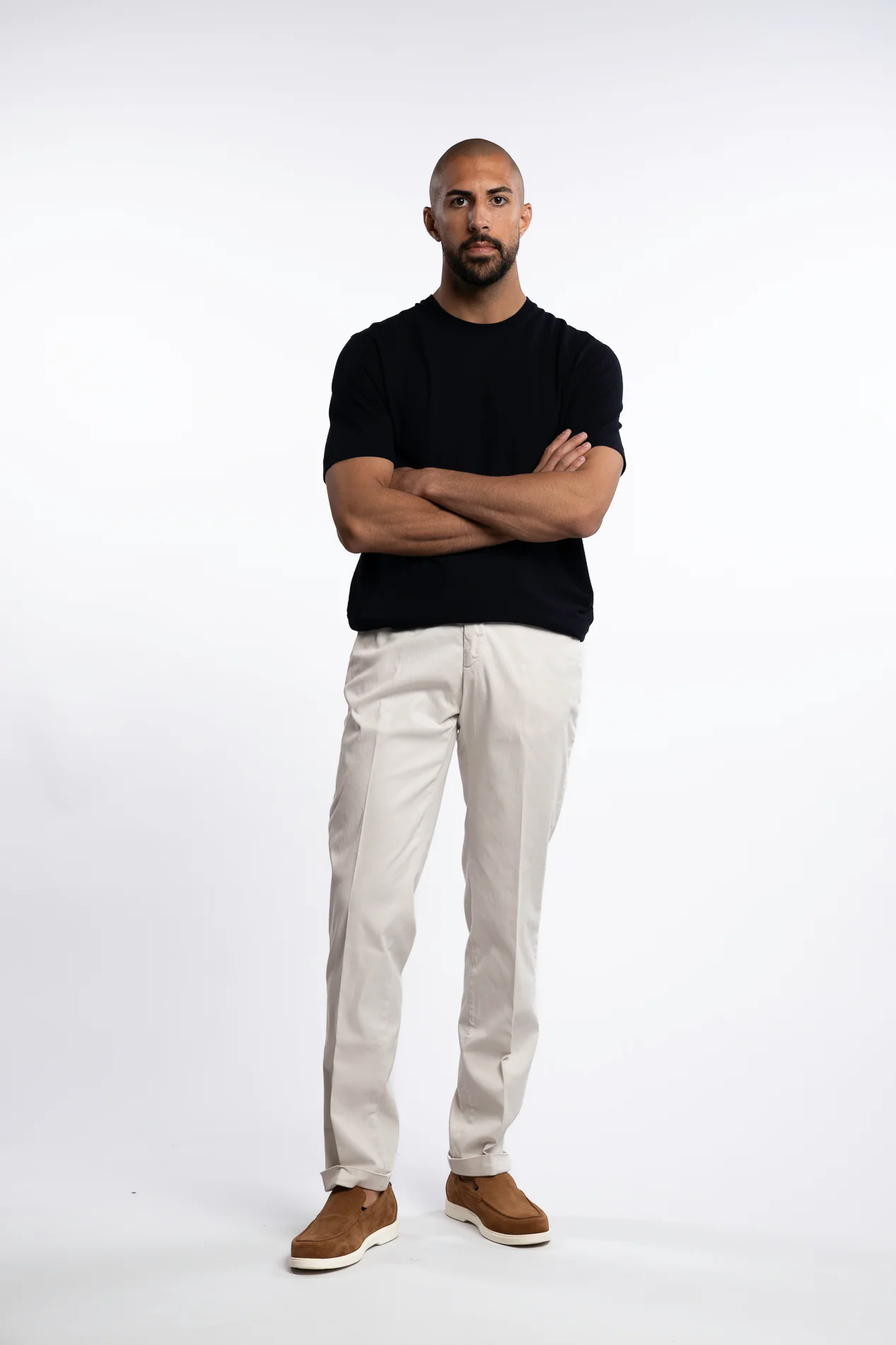 Cotton/Silk Chinos Ivory - Image 5
