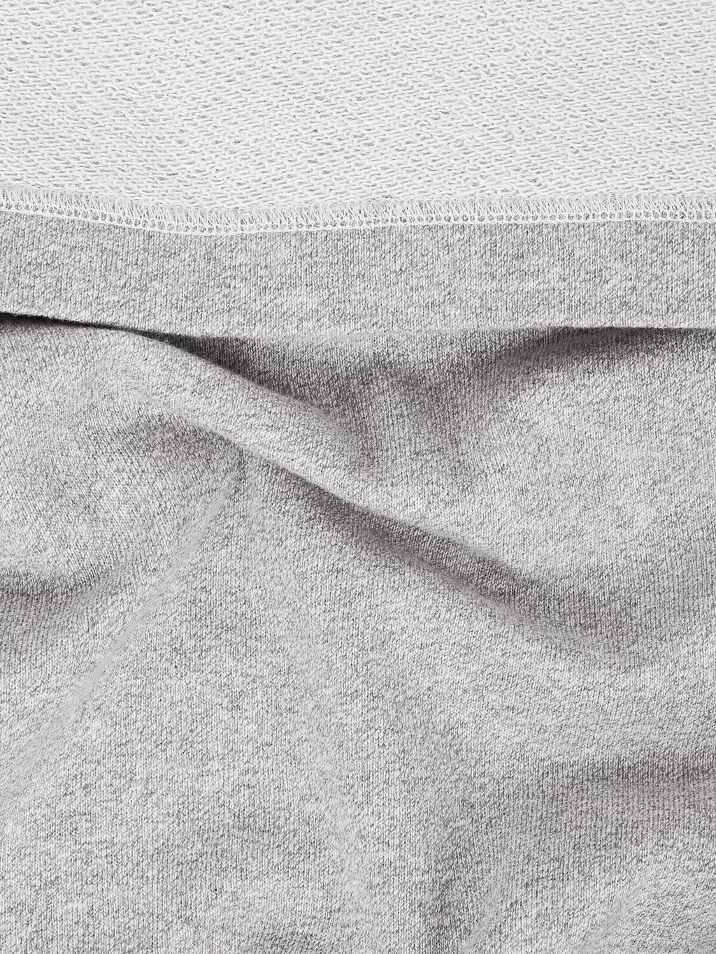 6100062 Organic Mélange Cotton Fleece Dust Grey Melange - Image 5