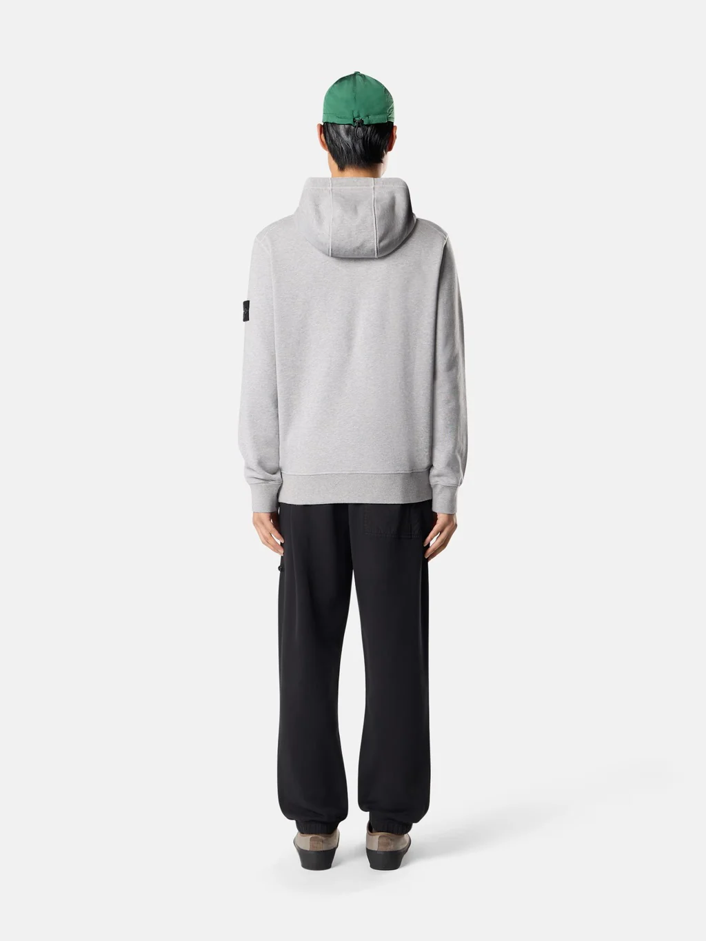 6100062 Organic Mélange Cotton Fleece Dust Grey Melange - Image 6