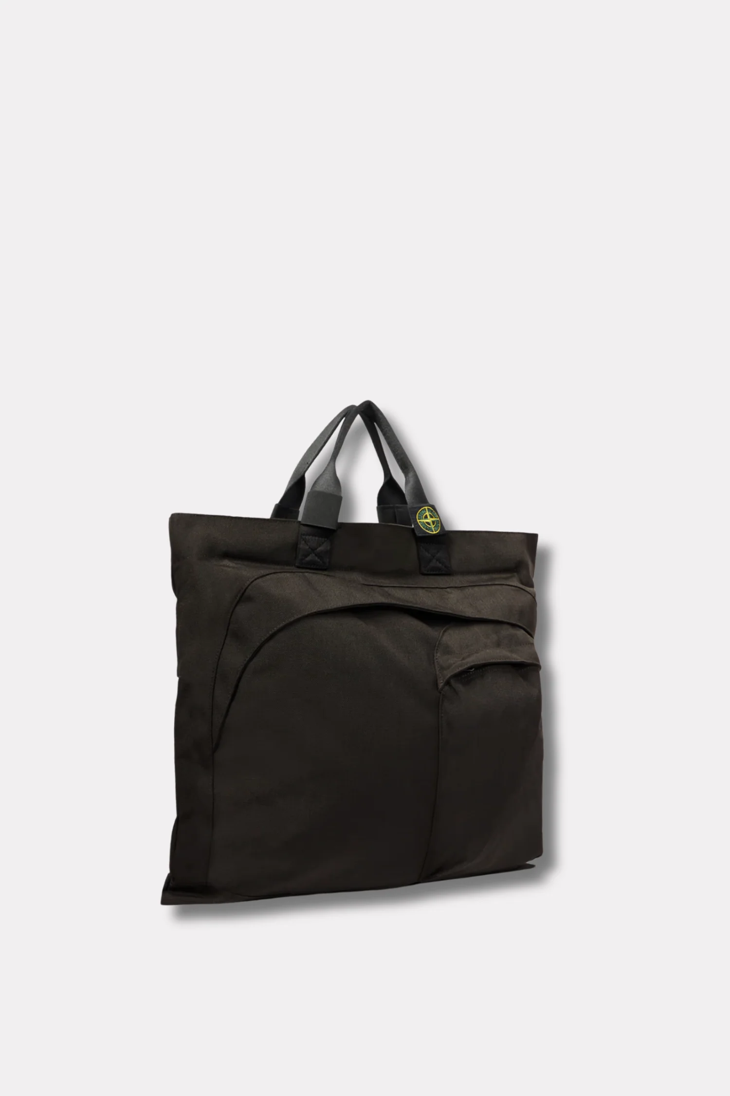 Tote Bag With Multiple Pockets And Shoulder Strap Lead Grey - Image 3