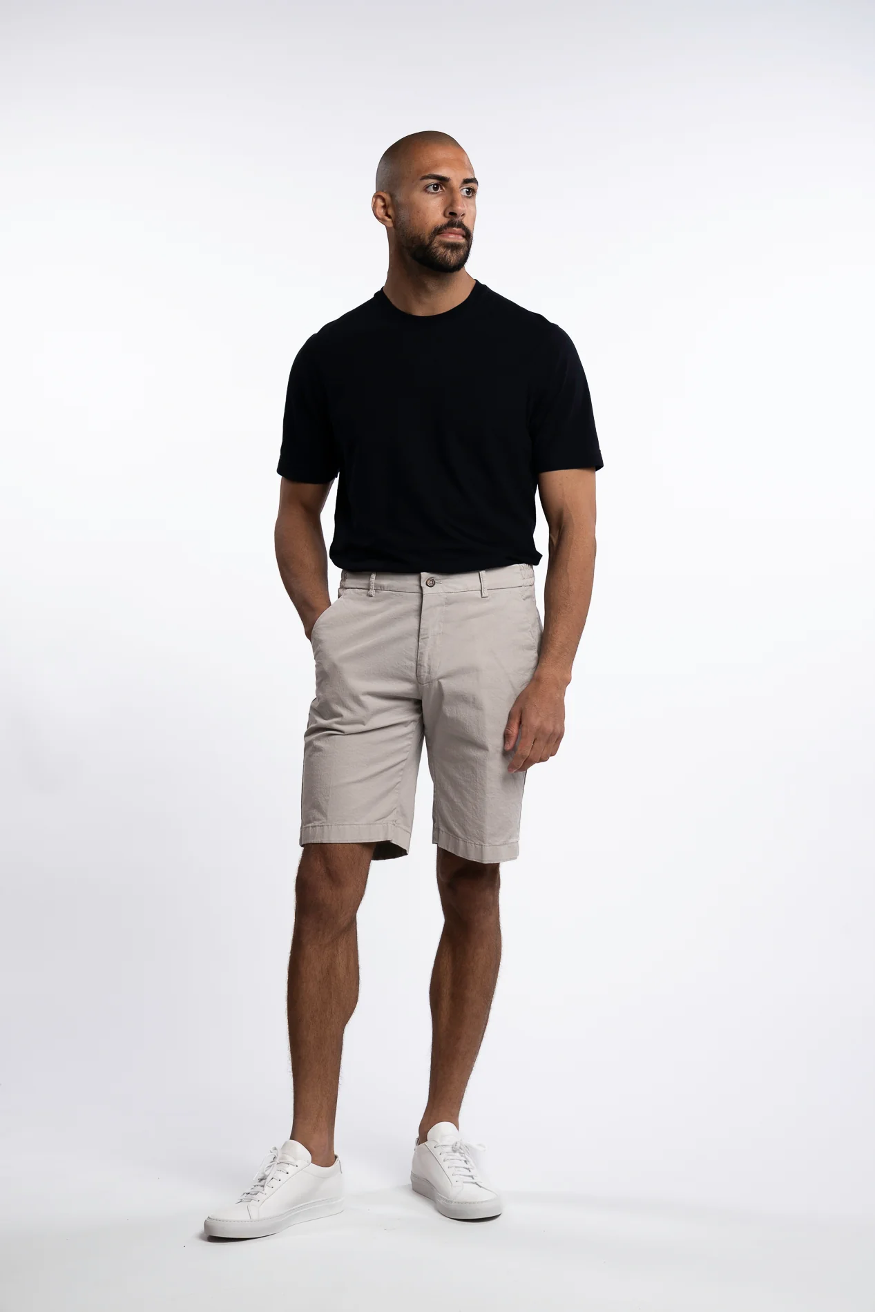 Bermuda Cotton Shorts Pomice - Image 4