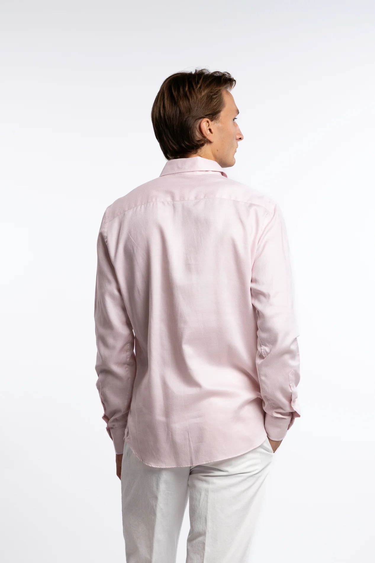 Lyocell/Cotton Shirt Light Pink - Image 3