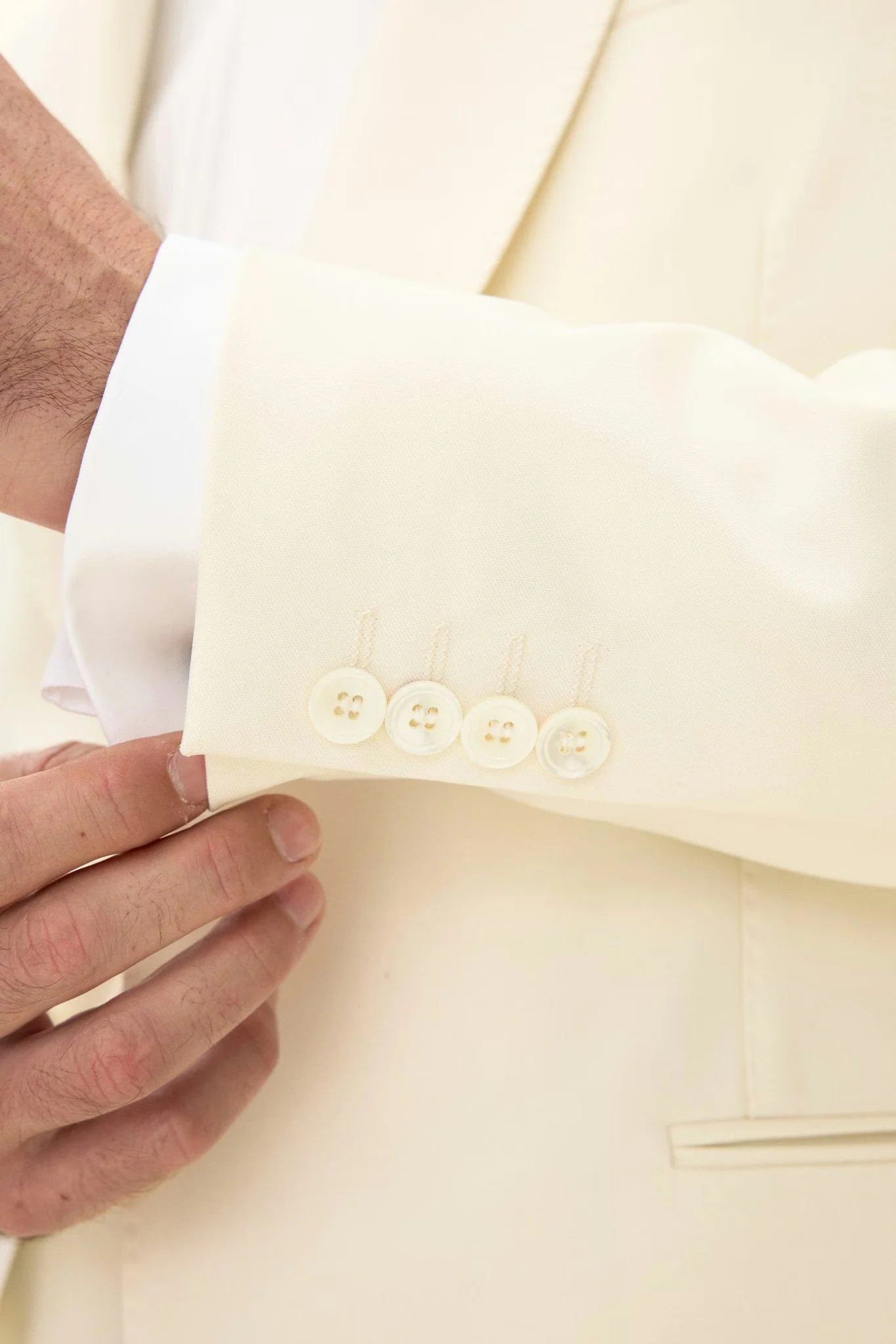 Figaro Tuxedo Blazer Off White - Image 11