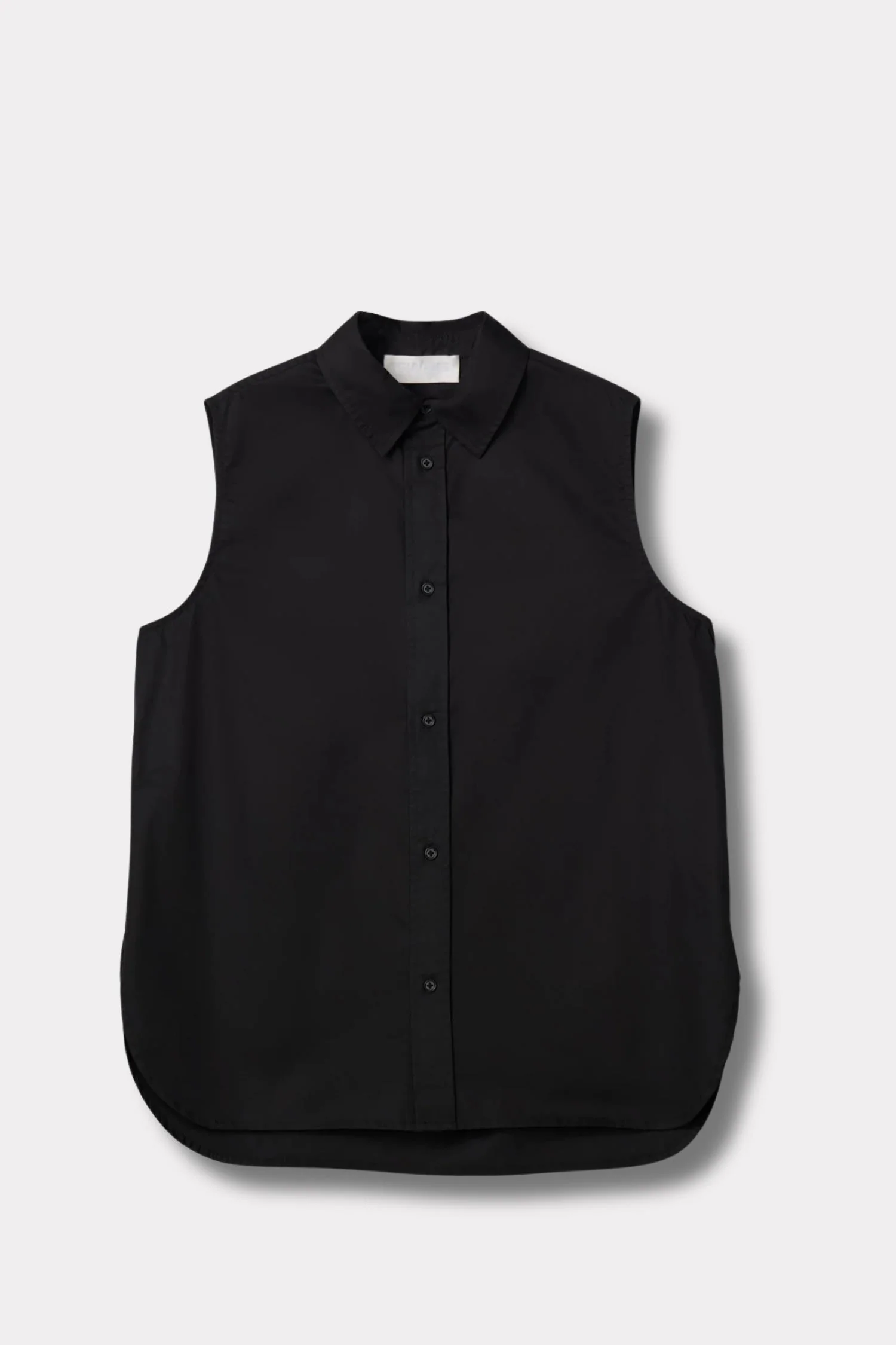 Sleeveless Coastal Shirt- Jet Black - Image 5