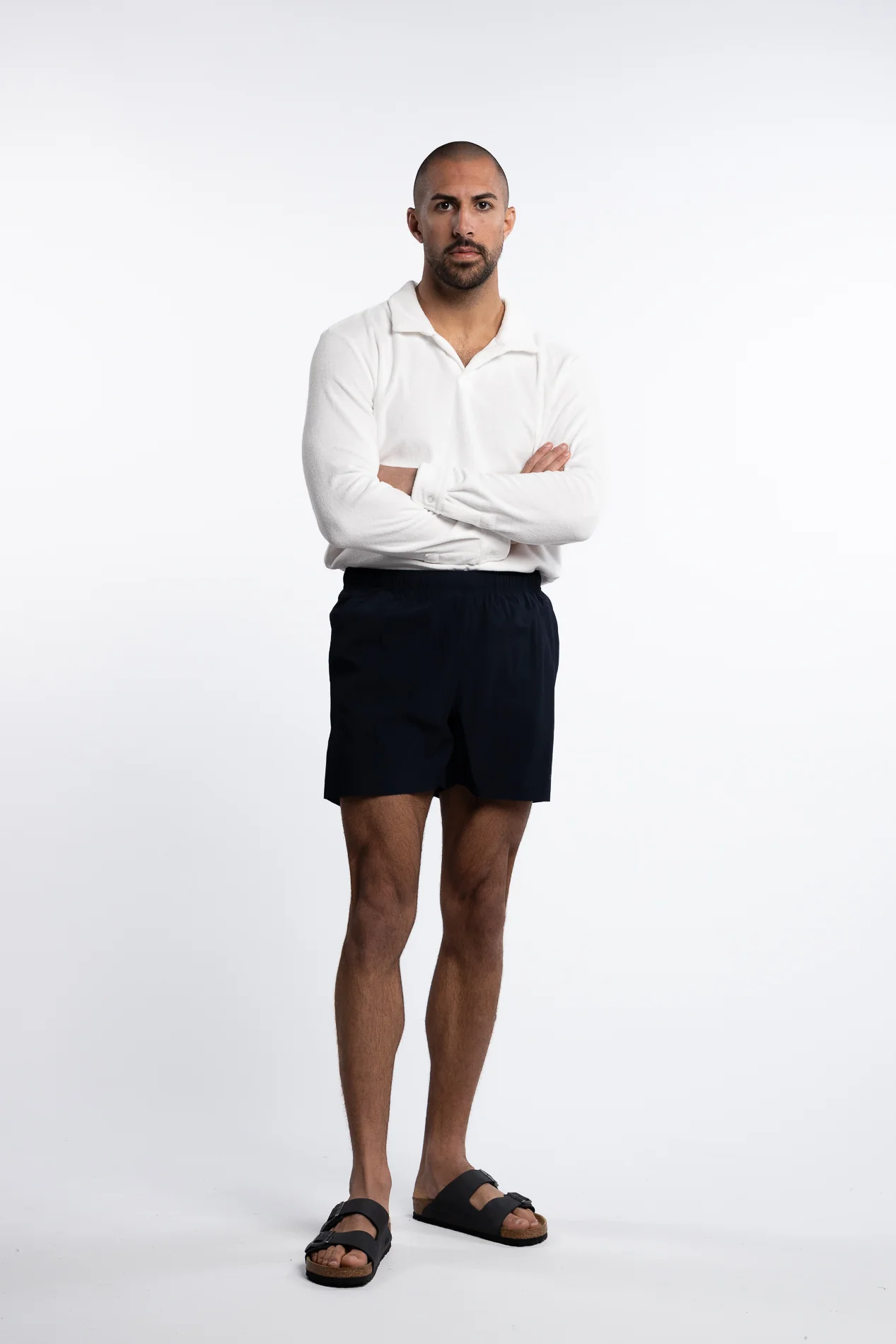 Medium Drawstring Swim Shorts Dark Sapphire - Image 5