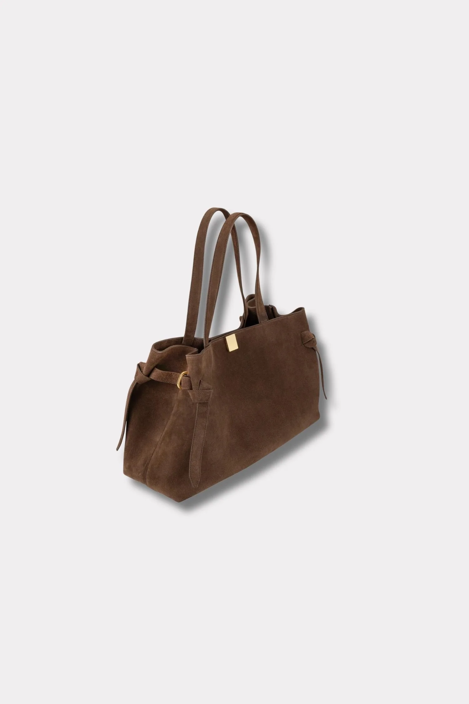 Gyoza Tote - Cognac Suede - Image 4