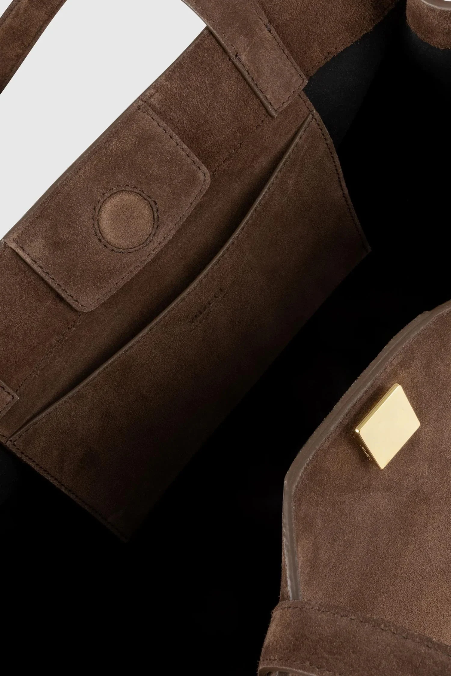 Gyoza Tote - Cognac Suede - Image 6
