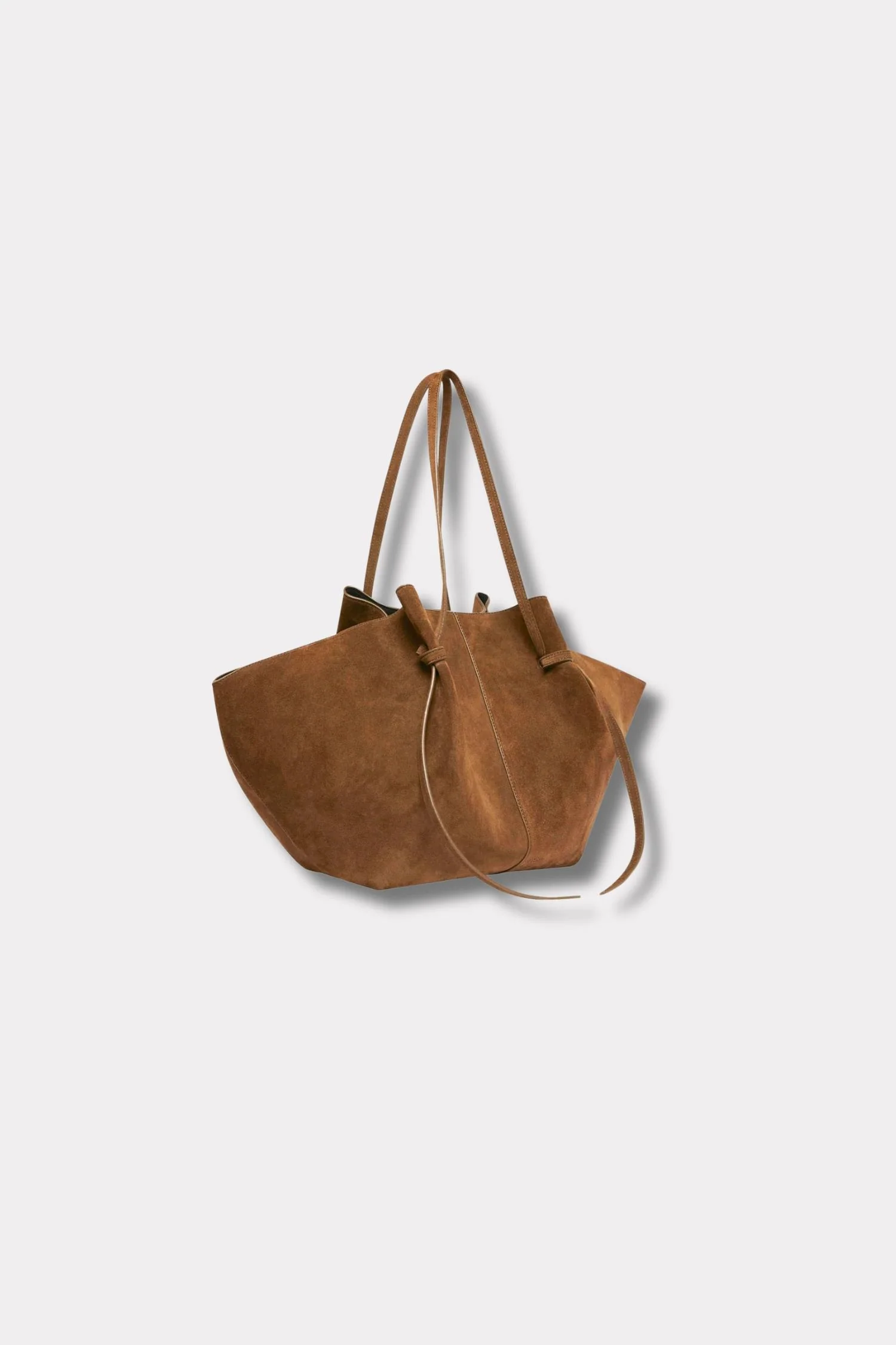 Large Mochi- Cognac Suede - Image 4