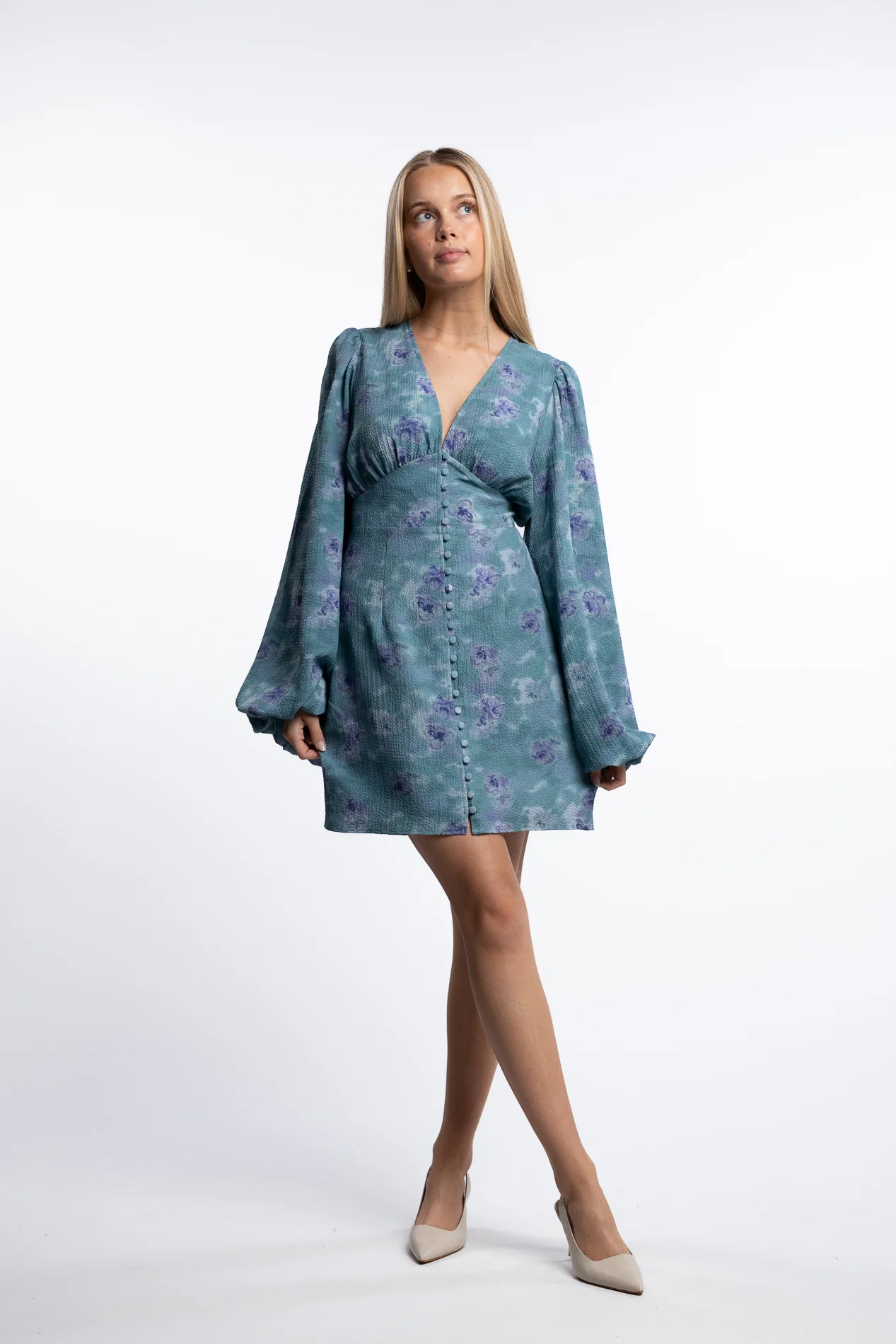 Florence dress- Dusty Blue - Image 2