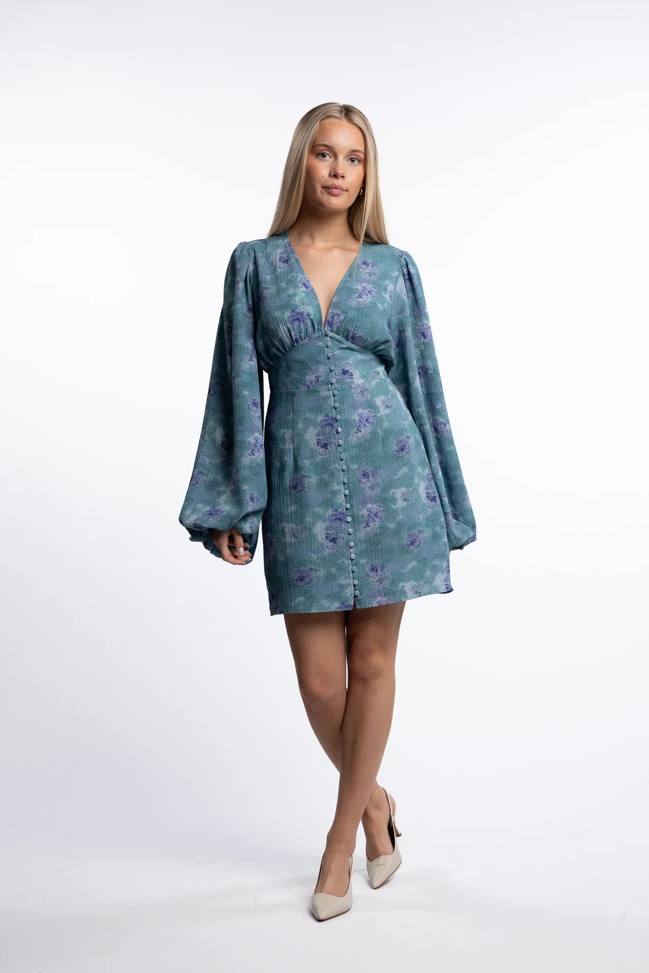 Florence dress- Dusty Blue - Image 3