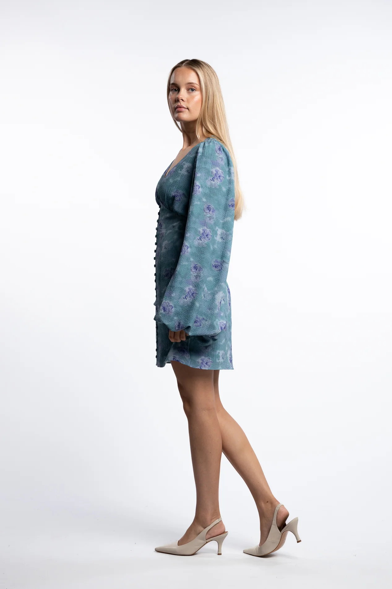 Florence dress- Dusty Blue - Image 5