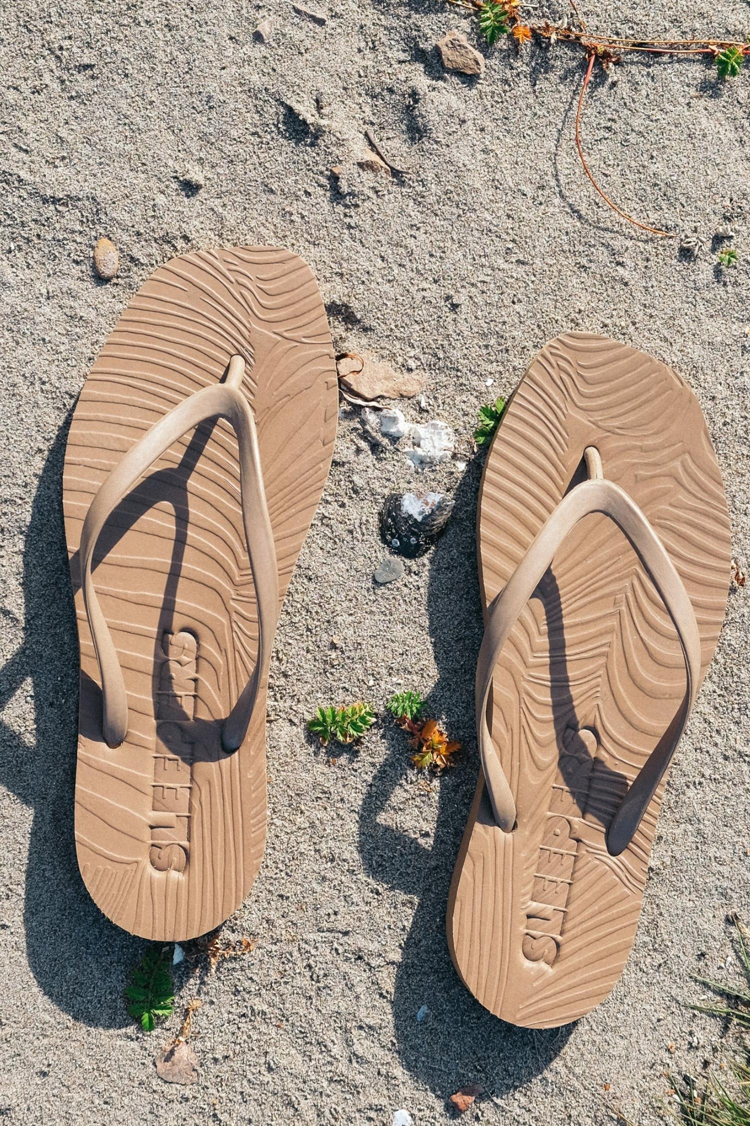 Tapered- Sand  Flip Flops - Image 3